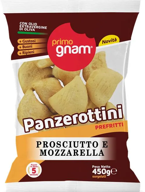 PRIMO GNAM PANZEROTTINIPROSC.E MOZZARELLA GR.450