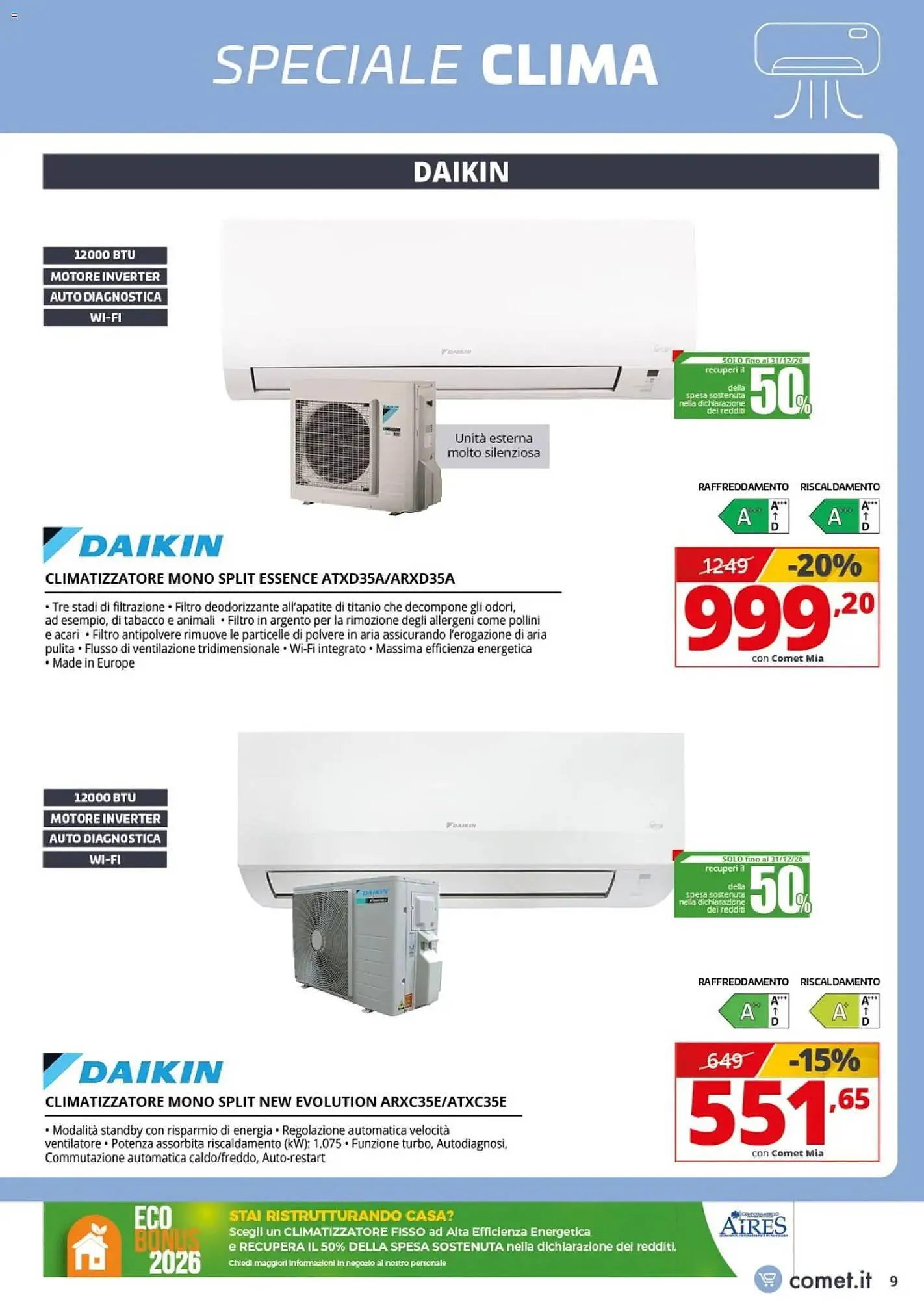 Volantino Comet da 20 marzo a 9 aprile di 2026 - Pagina del volantino 9