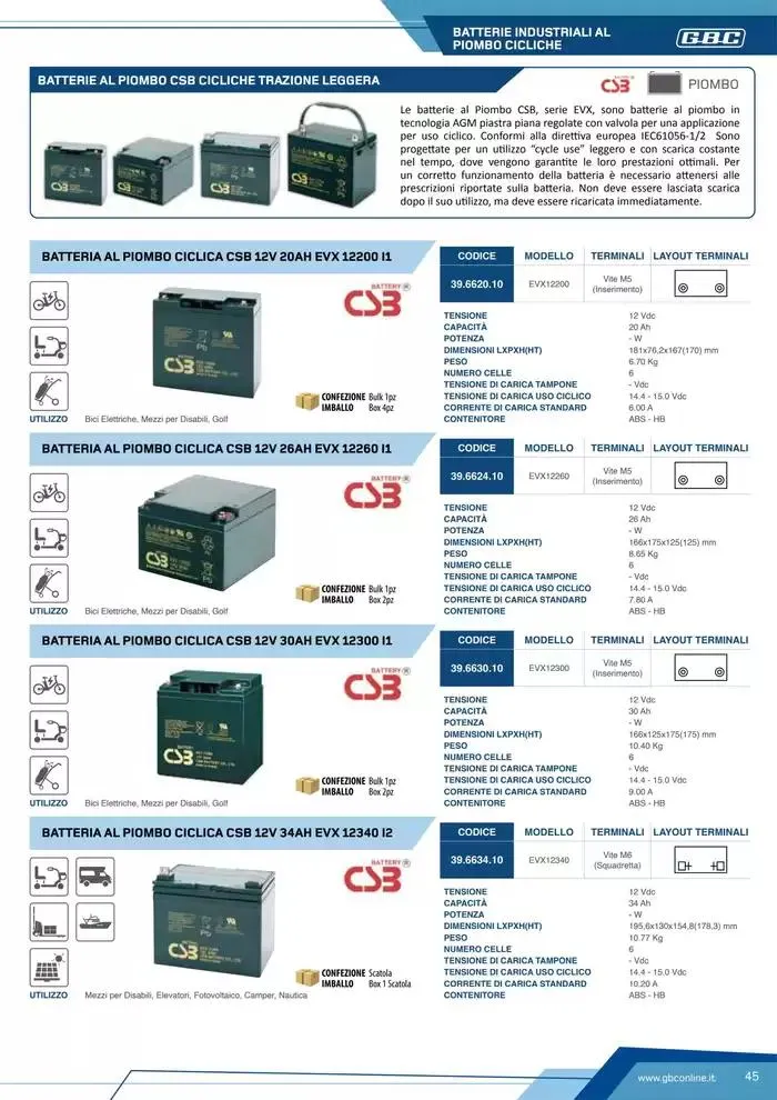 Catalogo Batteries and Power da 7 marzo a 31 dicembre di 2025 - Pagina del volantino 45