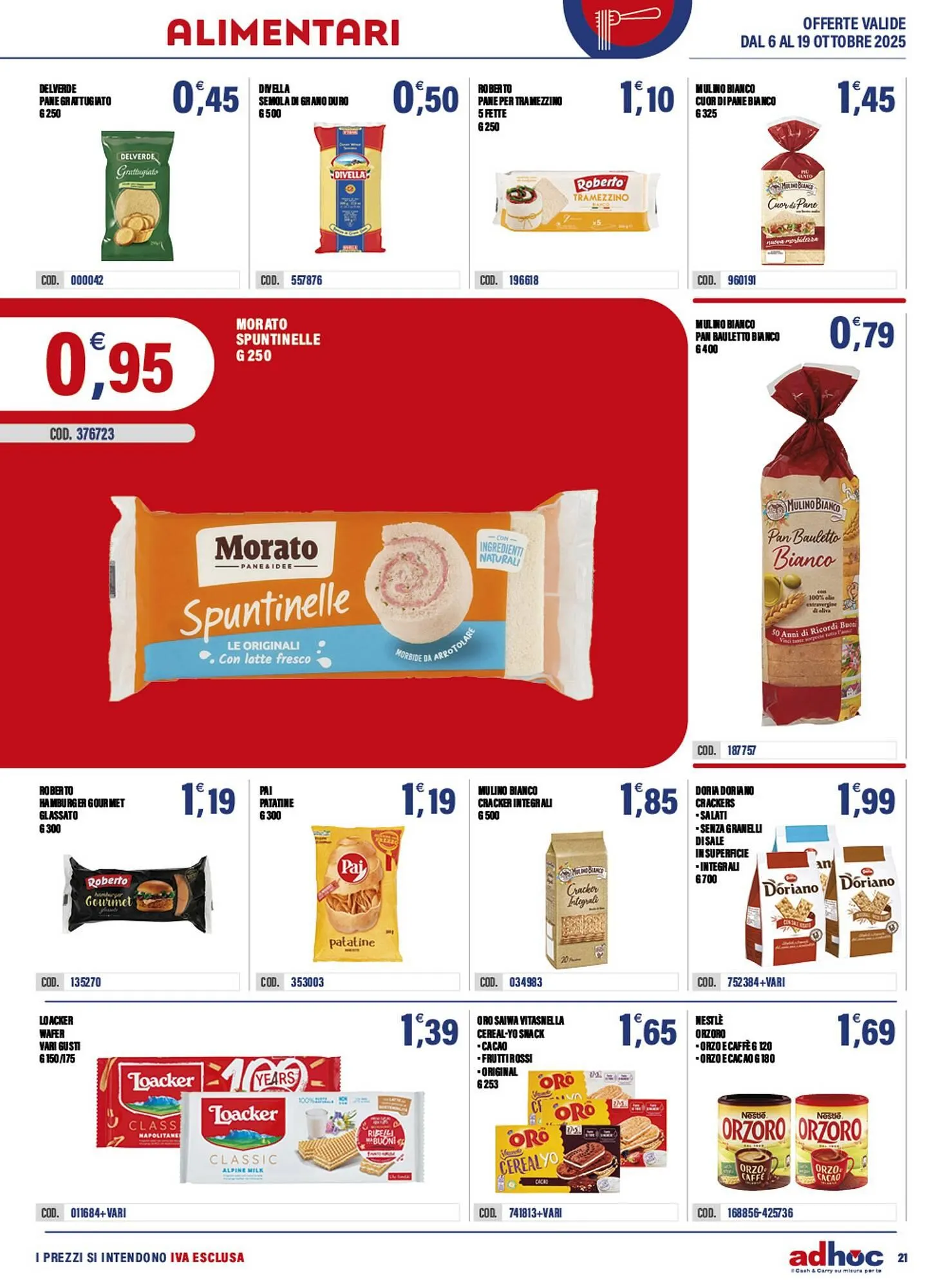 Volantino Adhoc da 6 ottobre a 19 ottobre di 2025 - Pagina del volantino 21