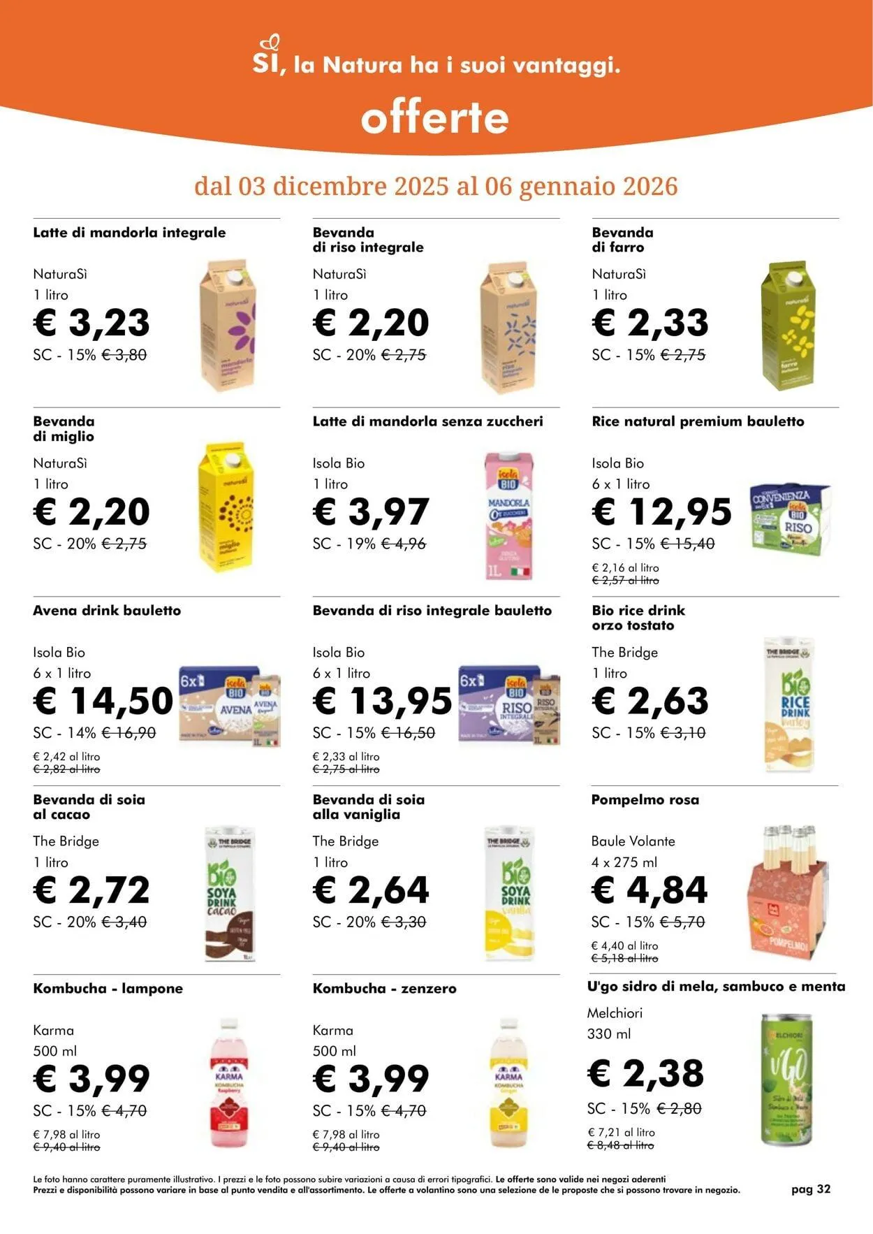 Natura Sì Volantino attuale da 1 dicembre a 1 gennaio di 2026 - Pagina del volantino 32