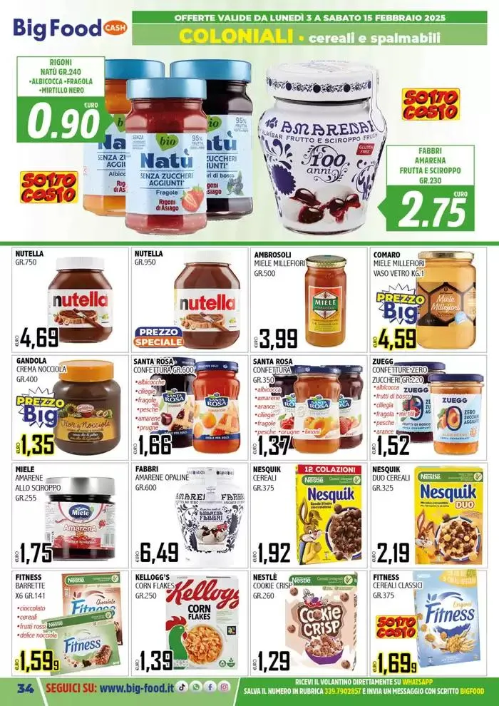 Carnevale innamorati della convenienza da 3 febbraio a 15 febbraio di 2025 - Pagina del volantino 34