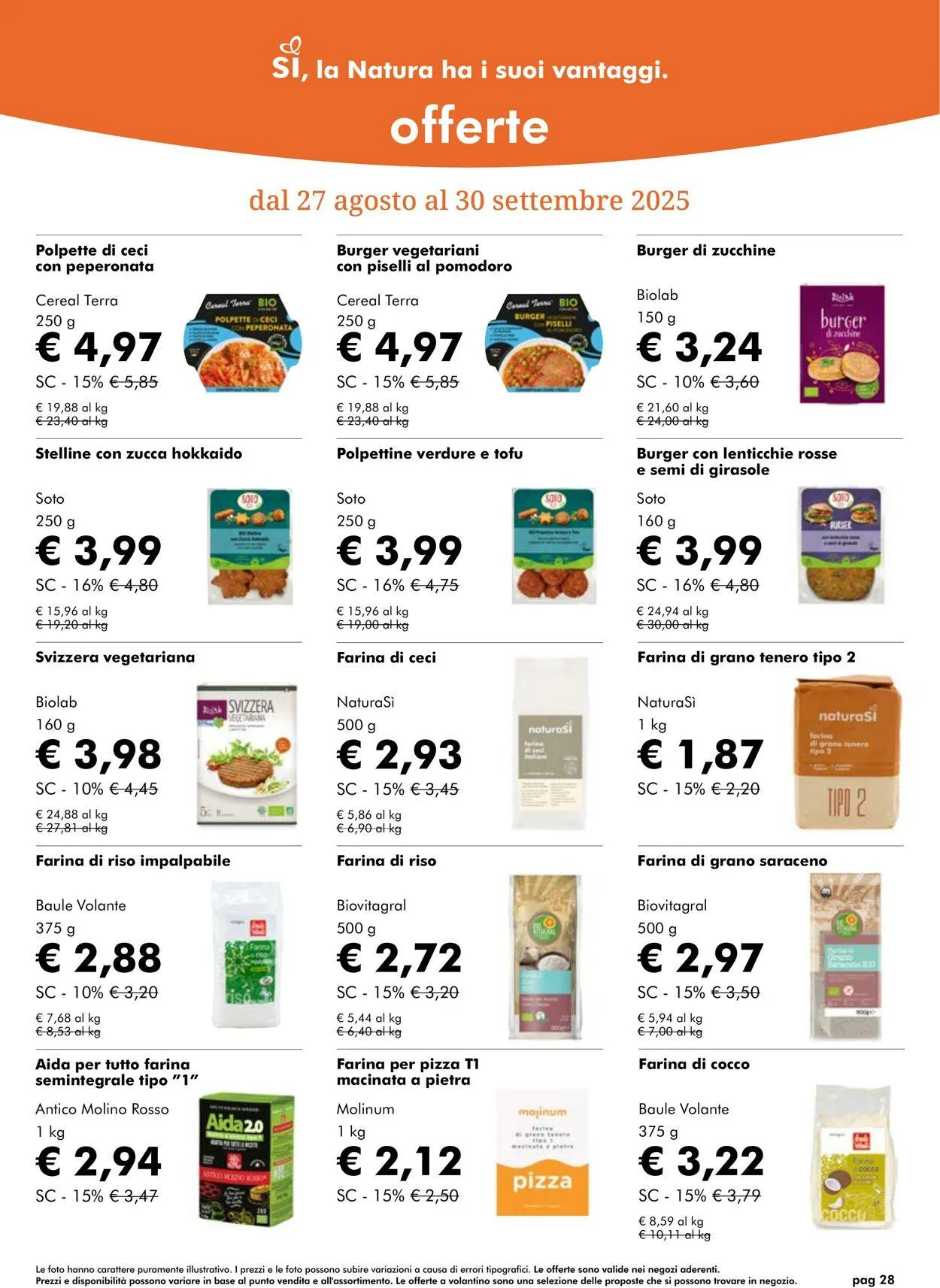 Natura Sì Volantino attuale da 25 settembre a 9 ottobre di 2025 - Pagina del volantino 28