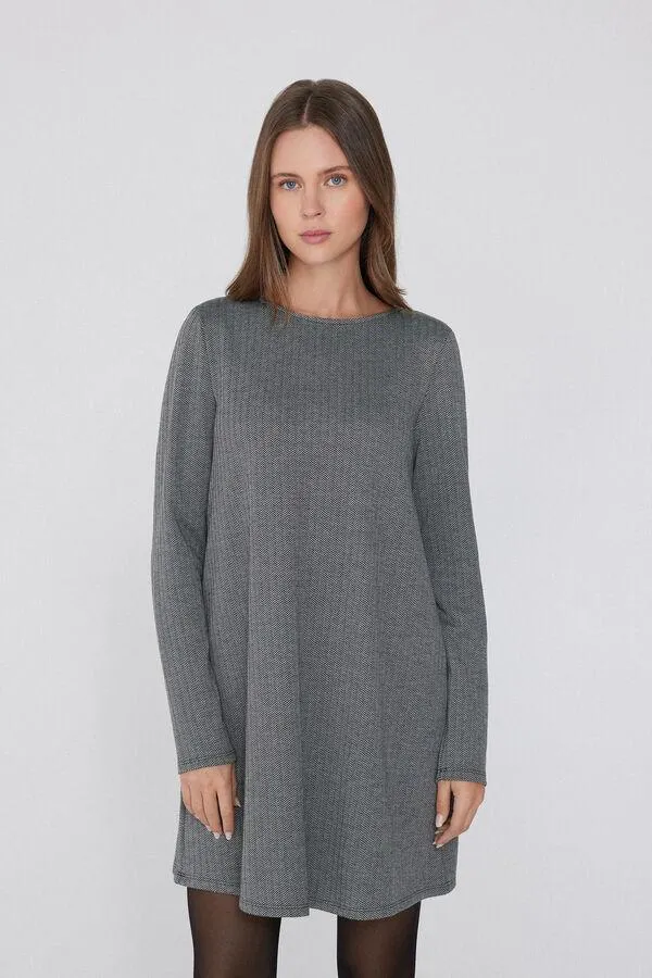 Vestito Manica Lunga Punto Milano