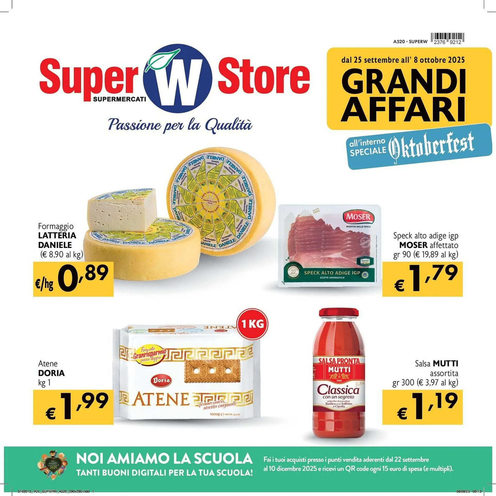 Volantino SuperW da 25 settembre a 8 ottobre di 2025 - Pagina del volantino 1