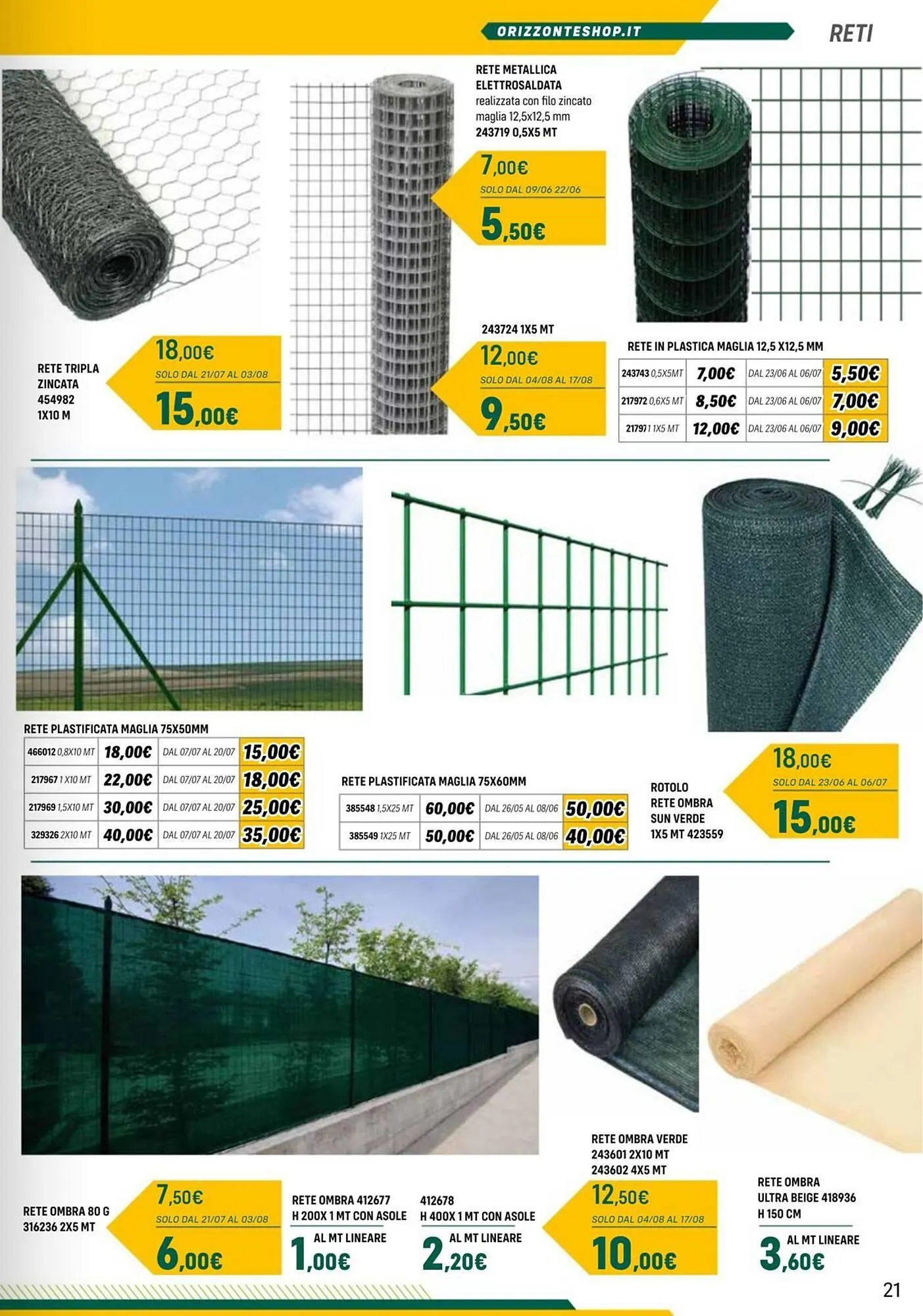 Volantino Orizzonte da 25 aprile a 12 ottobre di 2025 - Pagina del volantino 21