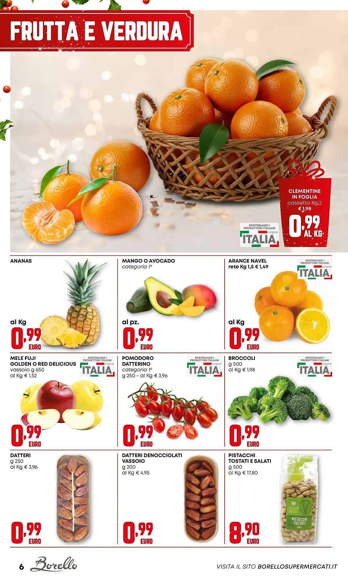 Volantino Borello Supermercati da 18 dicembre a 31 dicembre di 2025 - Pagina del volantino 6