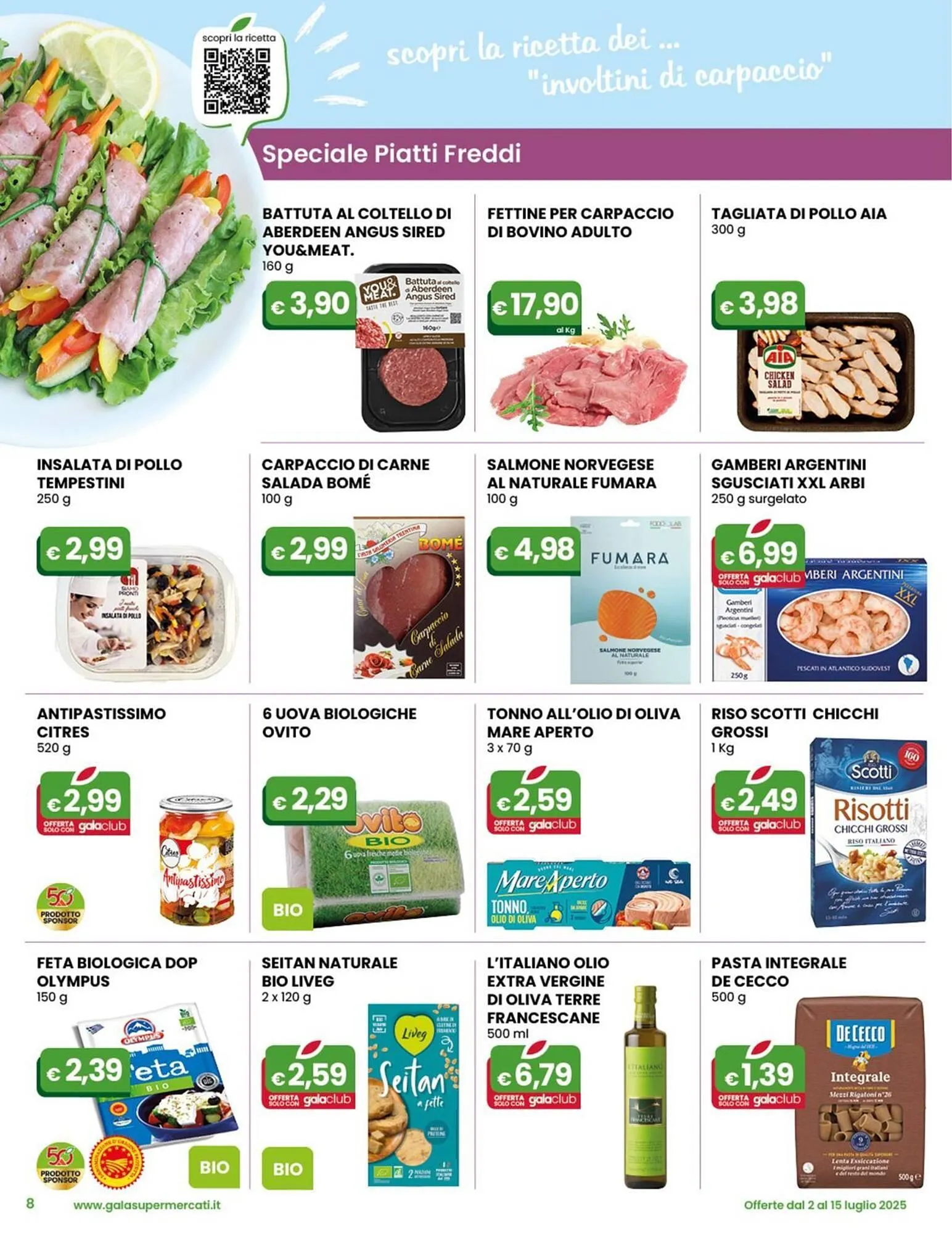 Volantino Gala Supermercati da 2 luglio a 15 luglio di 2025 - Pagina del volantino 8