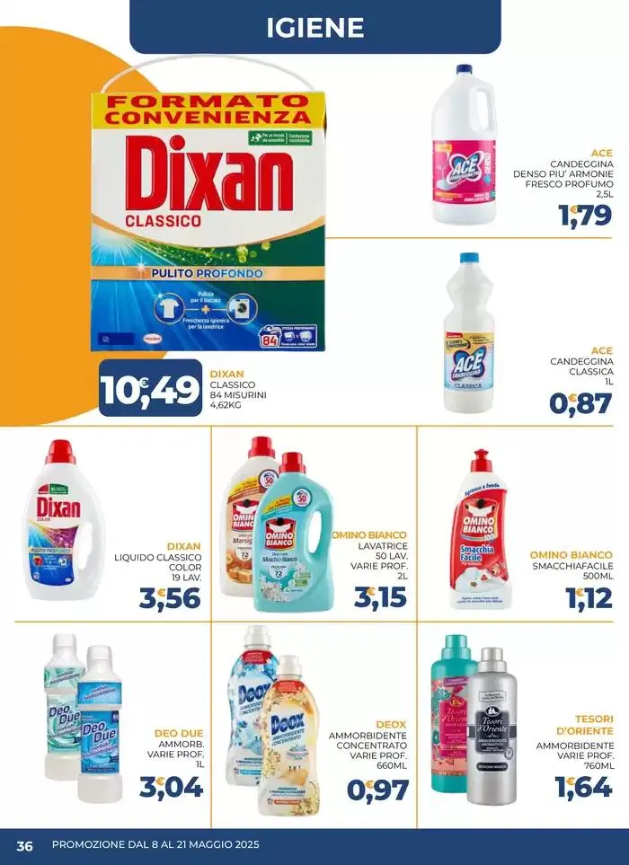 Promozione dal 8 al 21 maggio da 8 maggio a 21 maggio di 2025 - Pagina del volantino 36