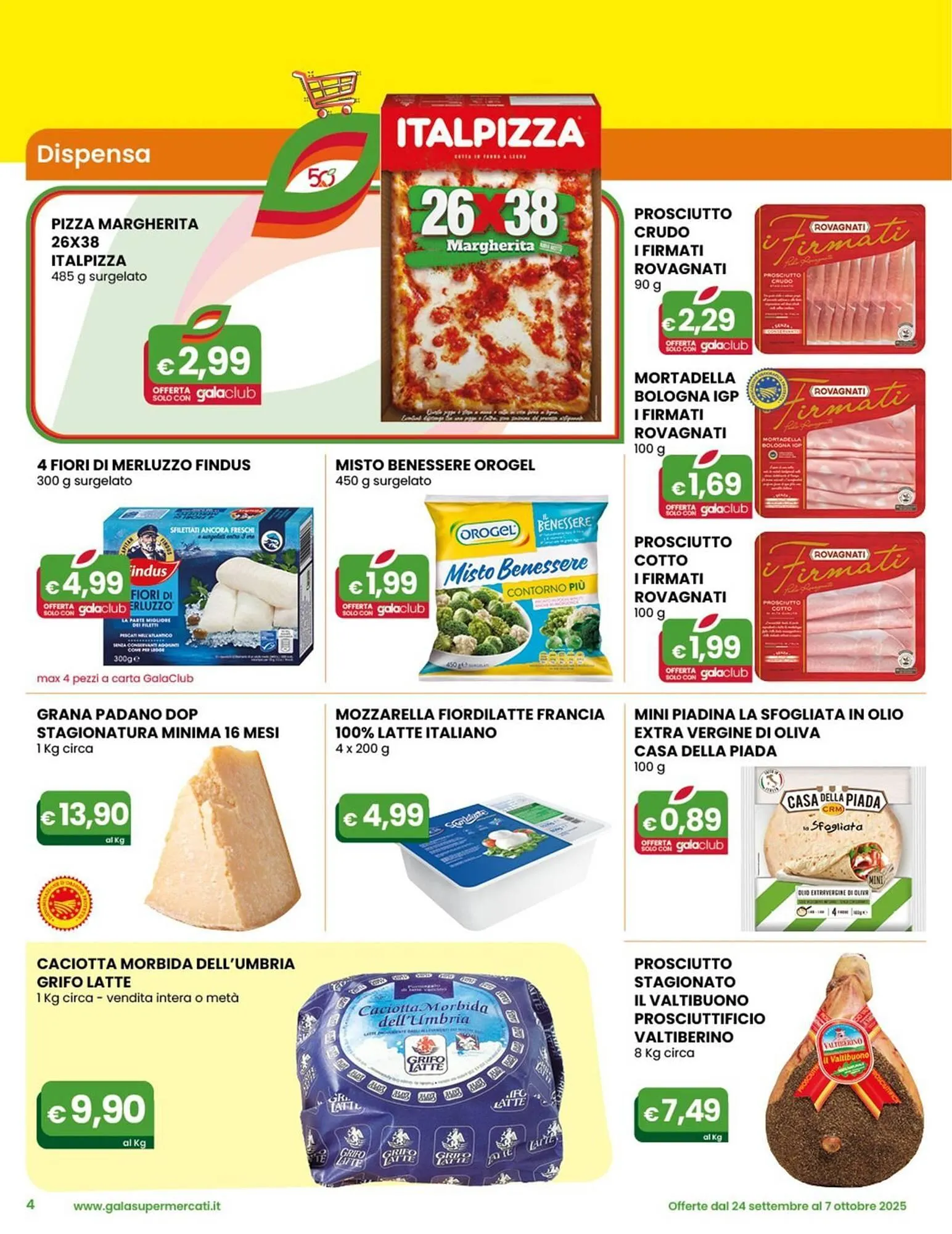 Volantino Gala Supermercati da 24 settembre a 7 ottobre di 2025 - Pagina del volantino 4