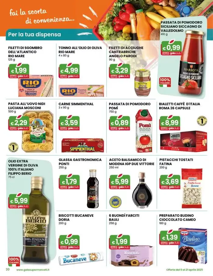 Buona Pasqua da 9 aprile a 21 aprile di 2025 - Pagina del volantino 20