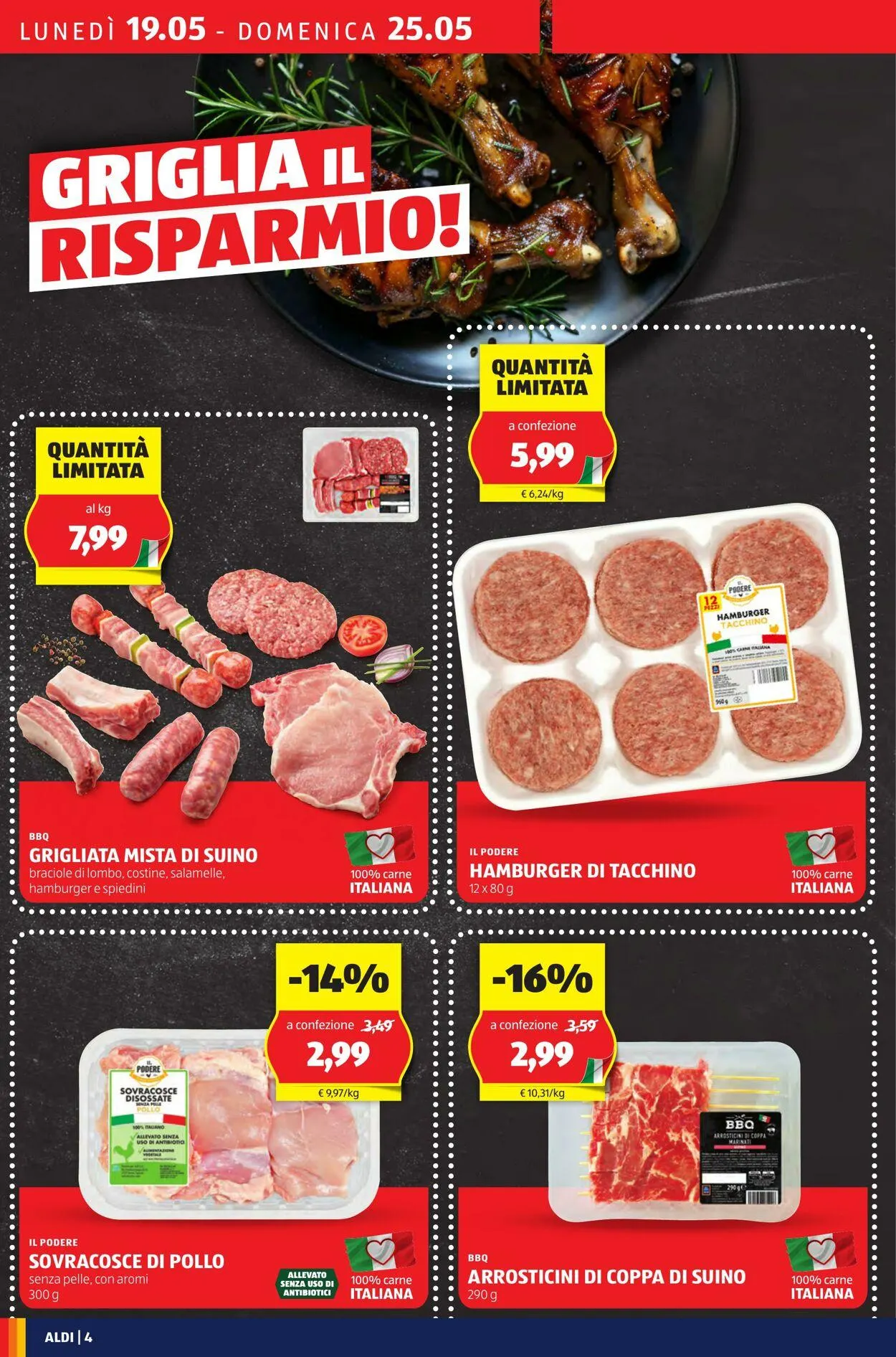 Aldi Volantino attuale da 19 maggio a 25 maggio di 2025 - Pagina del volantino 4