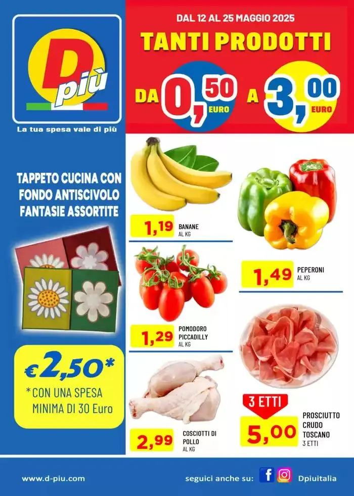 Tanti prodotti da 0.50 euro a 3.00 euro da 12 maggio a 25 maggio di 2025 - Pagina del volantino 1
