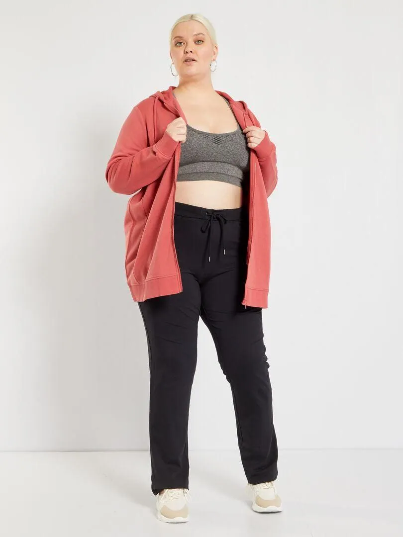 Pantaloni sportivi in tessuto jersey leggero - nero