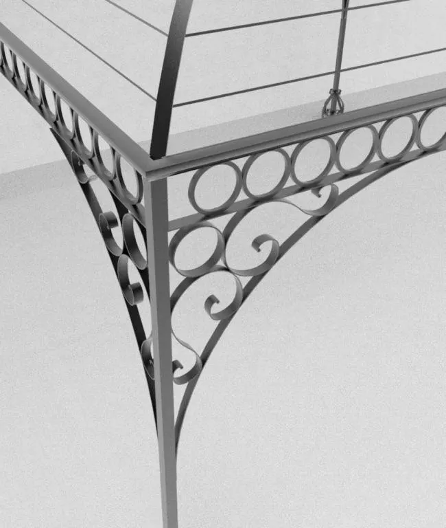 Set di 2 semiarchi Tibisco di ferro