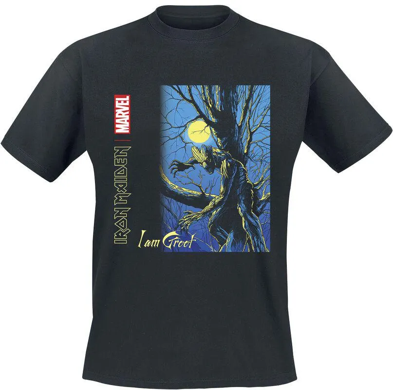 Iron Maiden x Marvel Collection - I Am Groot | T-Shirt | nero | Iron Maiden