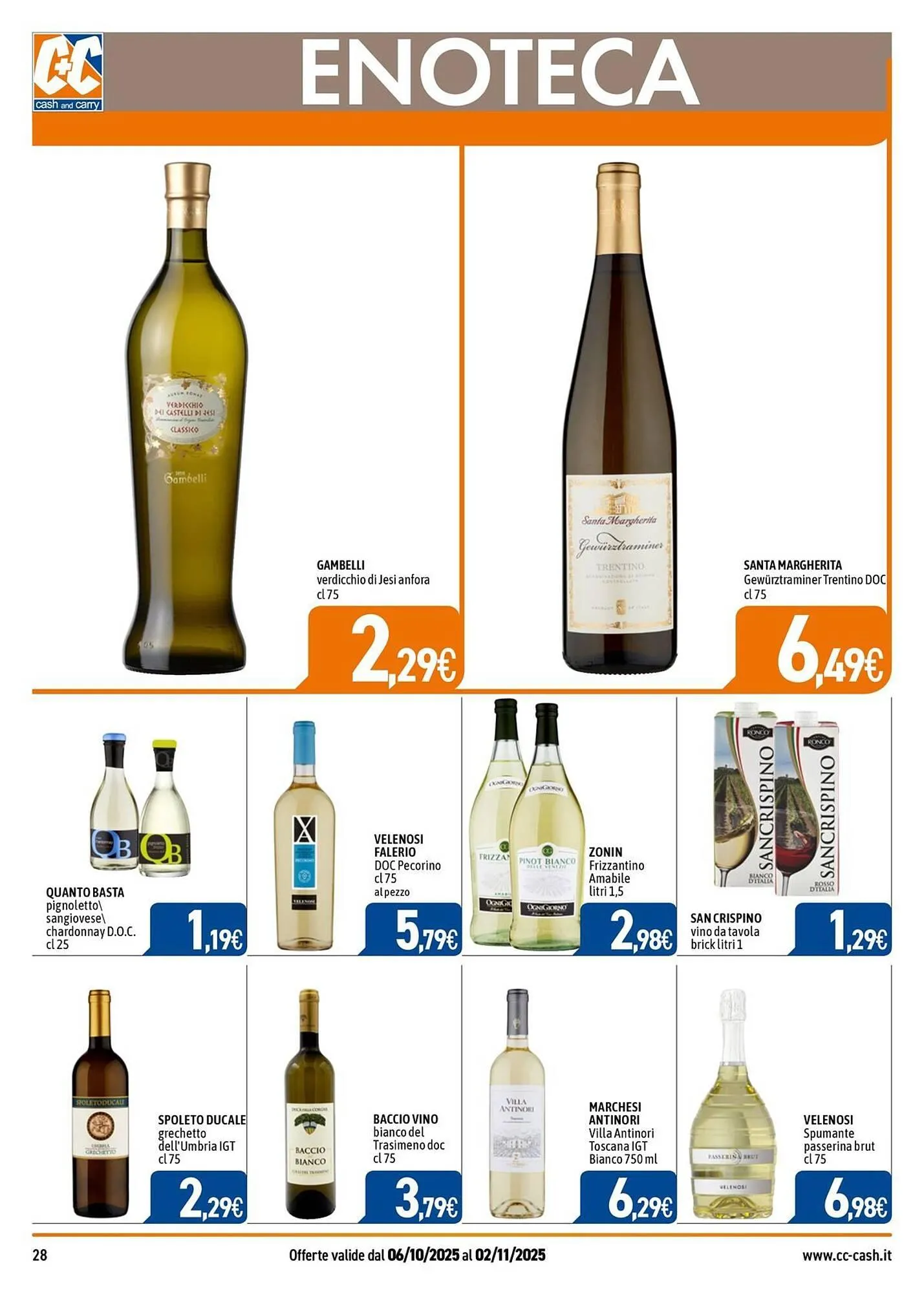 Volantino C+C Italmarket da 6 ottobre a 2 novembre di 2025 - Pagina del volantino 28