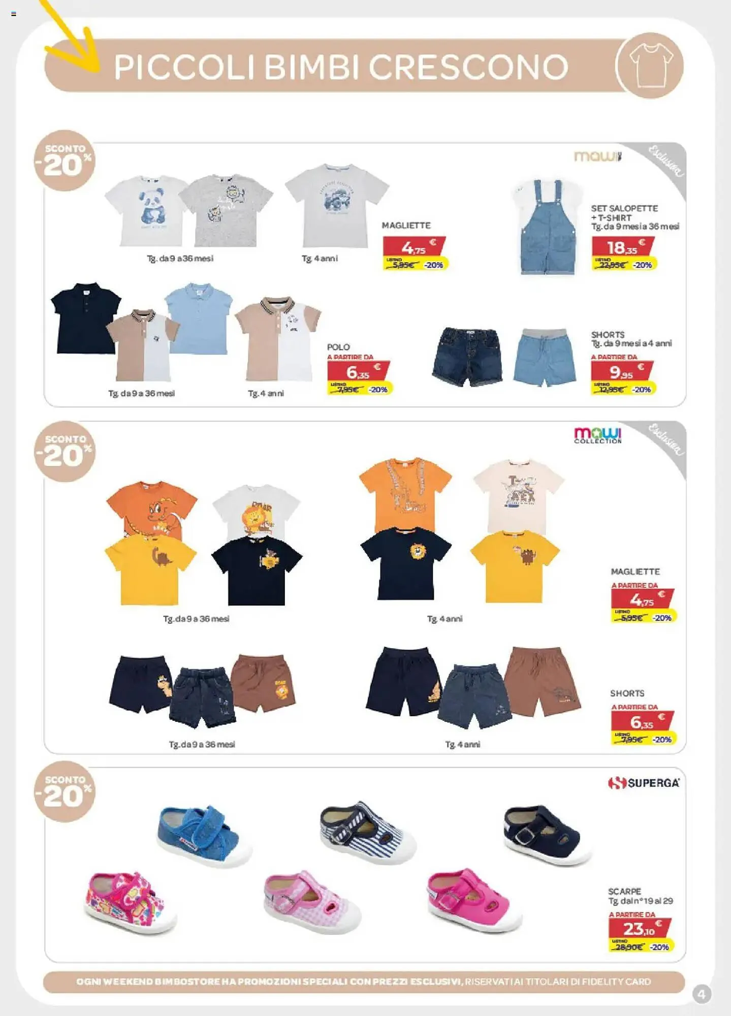 Volantino Bimbo Store da 4 aprile a 29 aprile di 2025 - Pagina del volantino 4