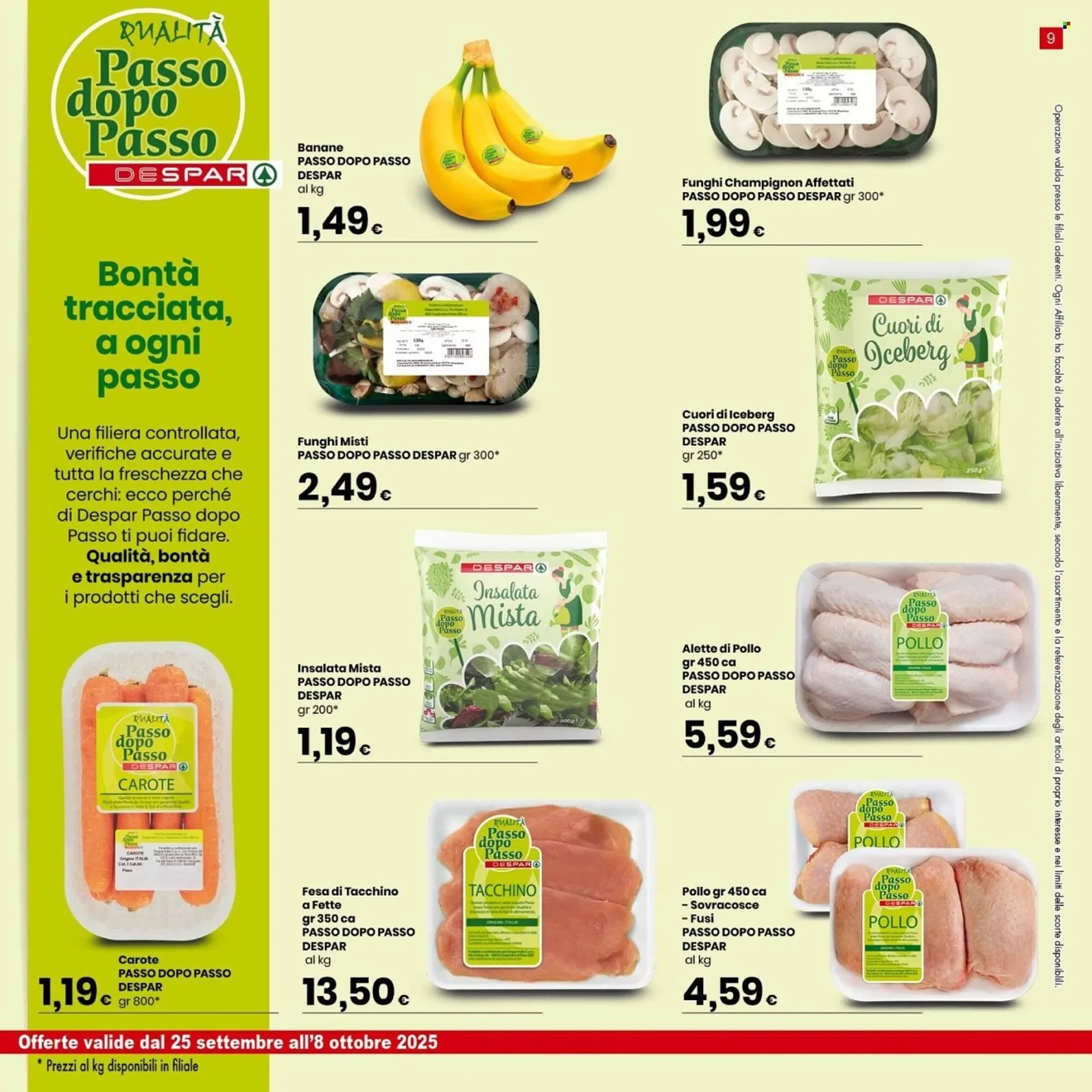Volantino Despar da 25 settembre a 8 ottobre di 2025 - Pagina del volantino 9