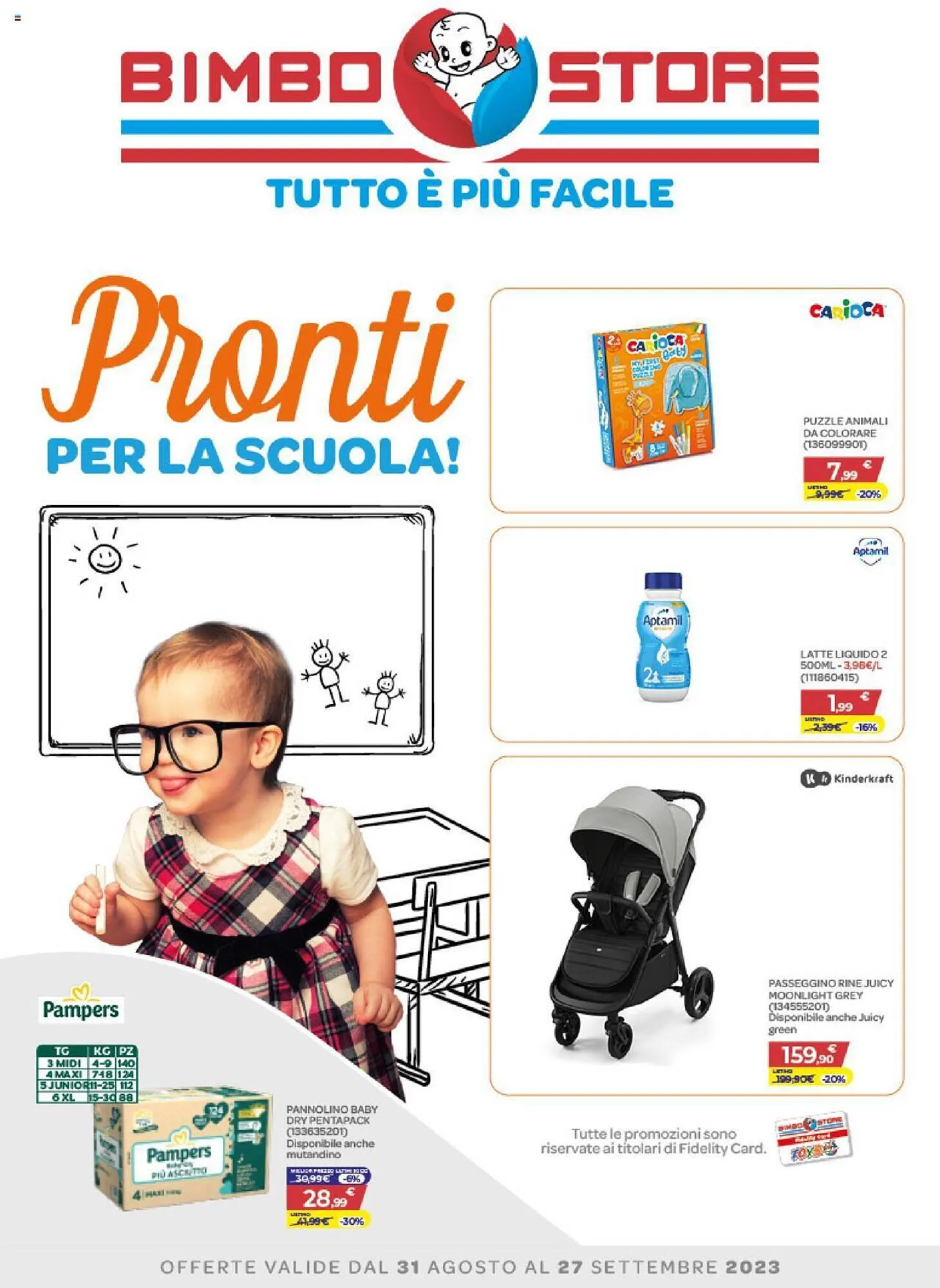 Volantino Bimbo Store da 31 agosto a 27 settembre di 2023 - Pagina del volantino 1