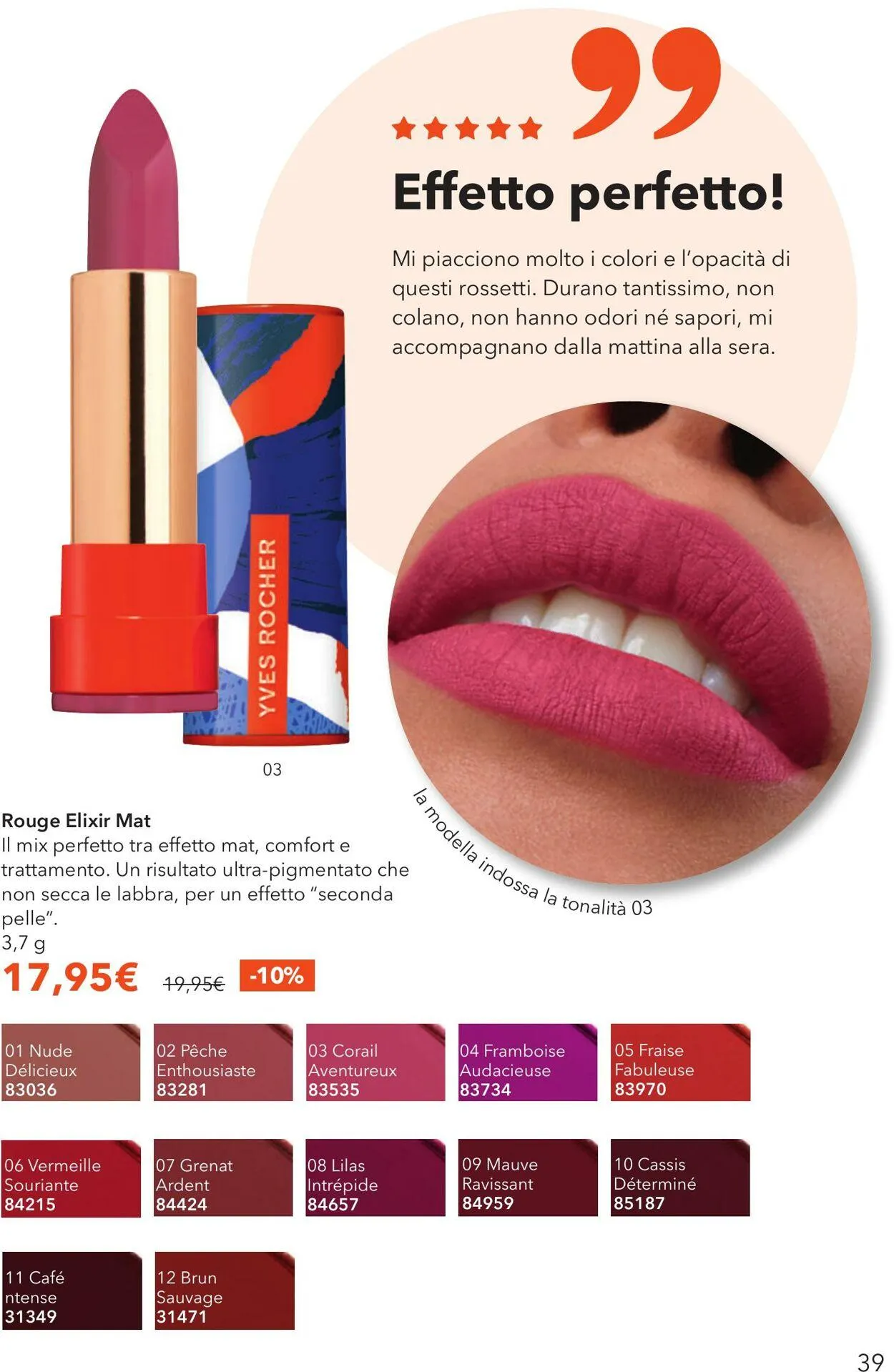 Yves Rocher Volantino attuale da 4 luglio a 30 luglio di 2025 - Pagina del volantino 39