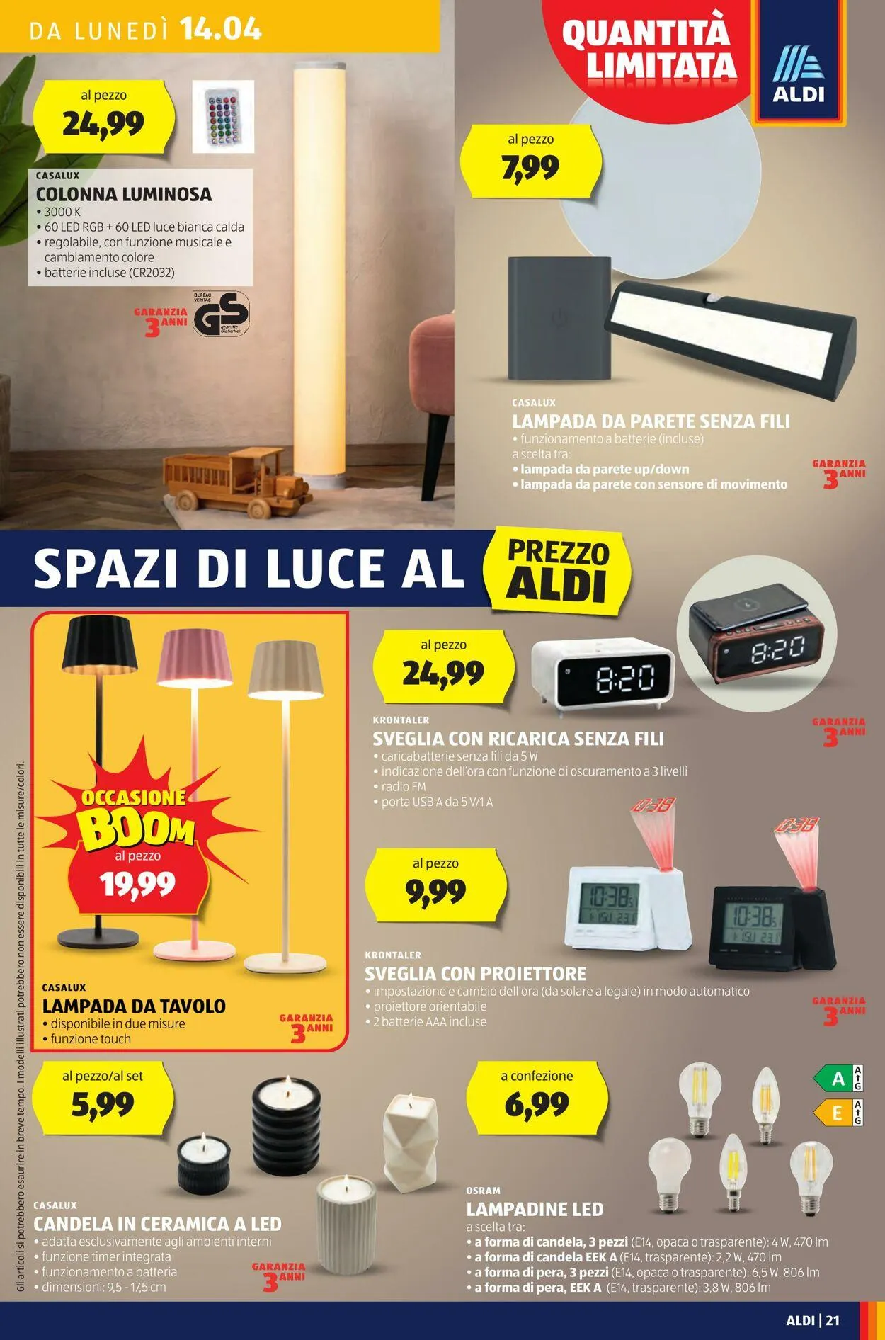 Aldi Volantino attuale da 14 aprile a 20 aprile di 2025 - Pagina del volantino 21