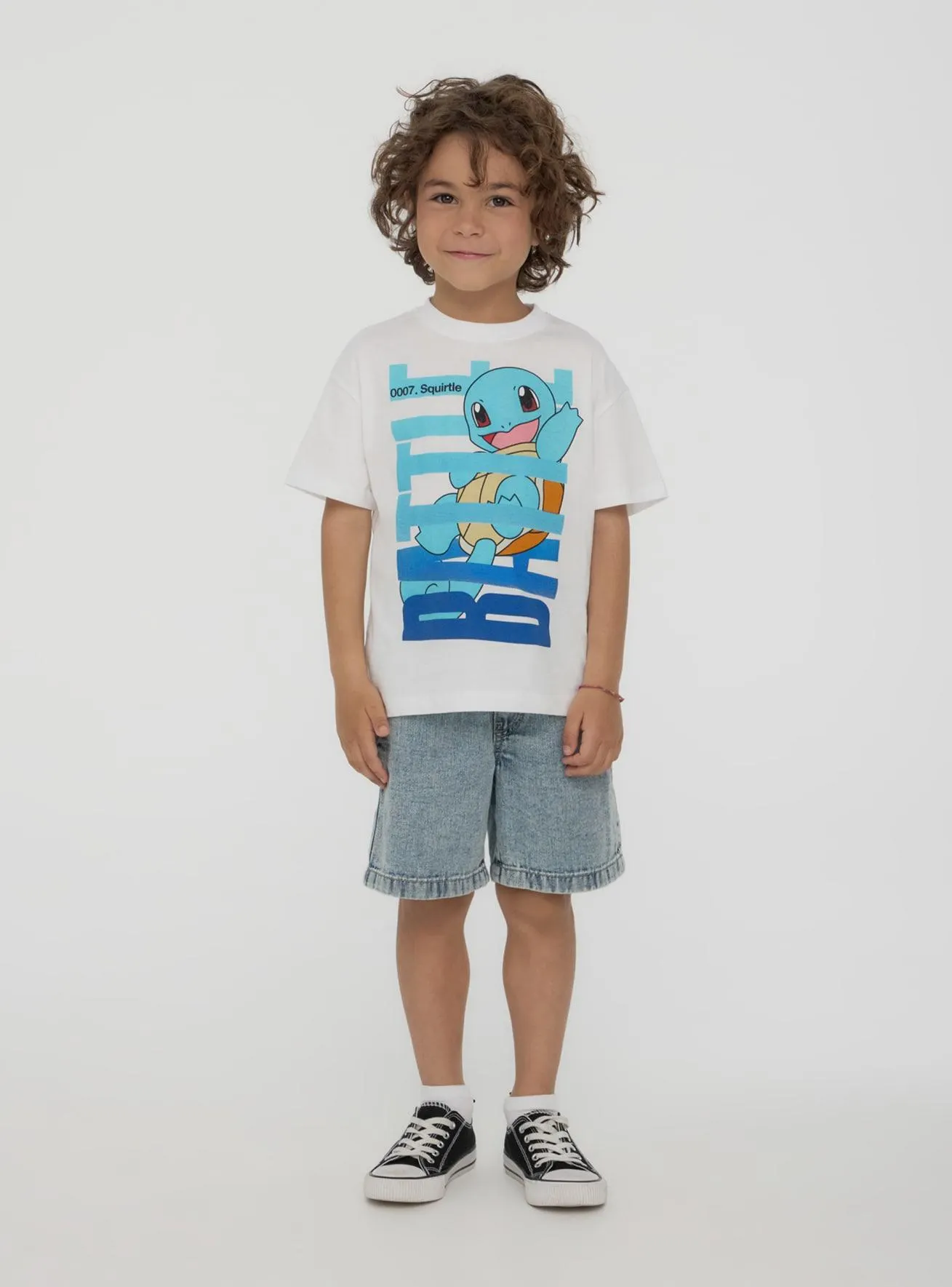 T-shirt con stampa Squirtle Pokémon® Bianco ottico