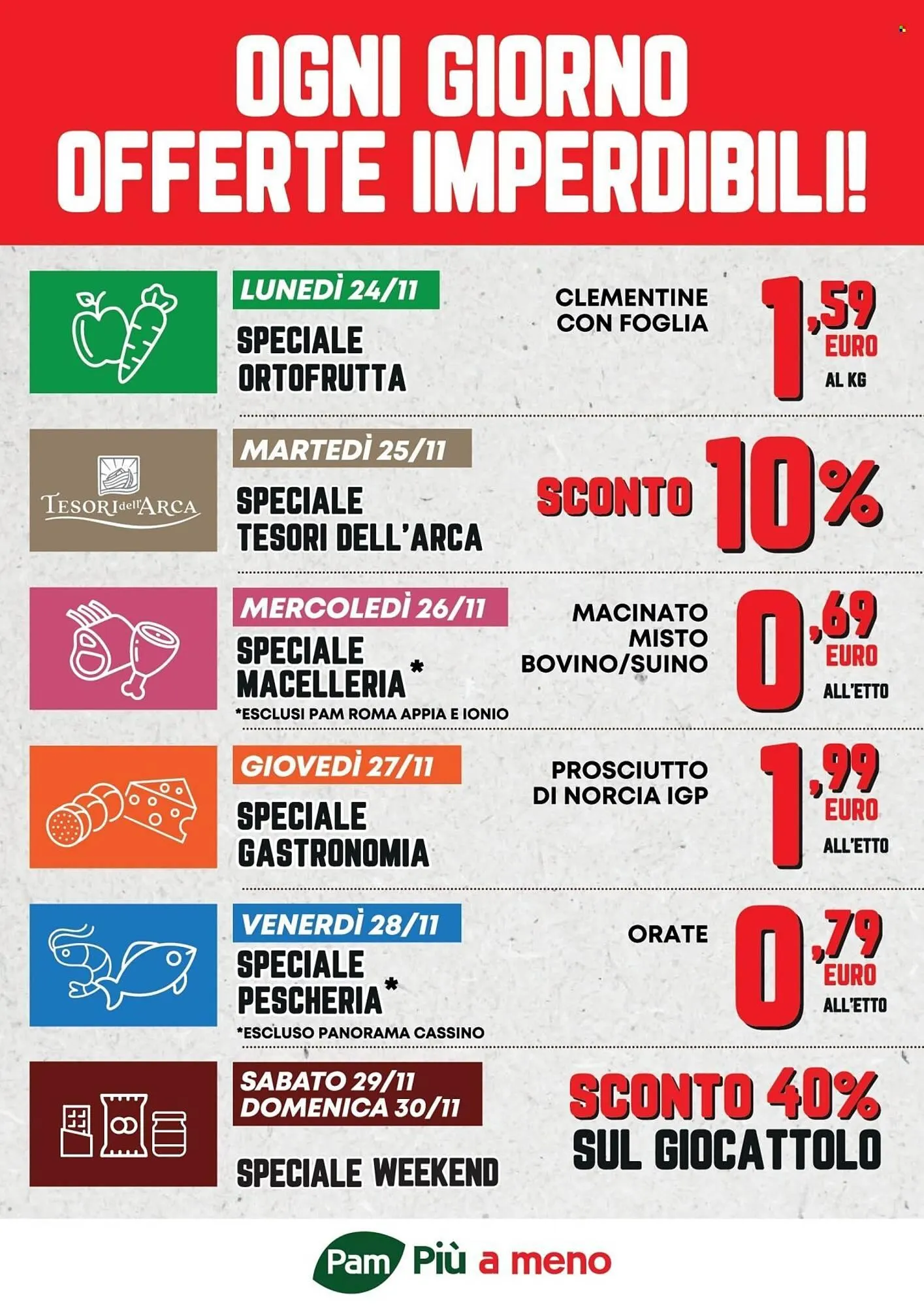 Volantino Pam da 24 novembre a 30 novembre di 2025 - Pagina del volantino 1
