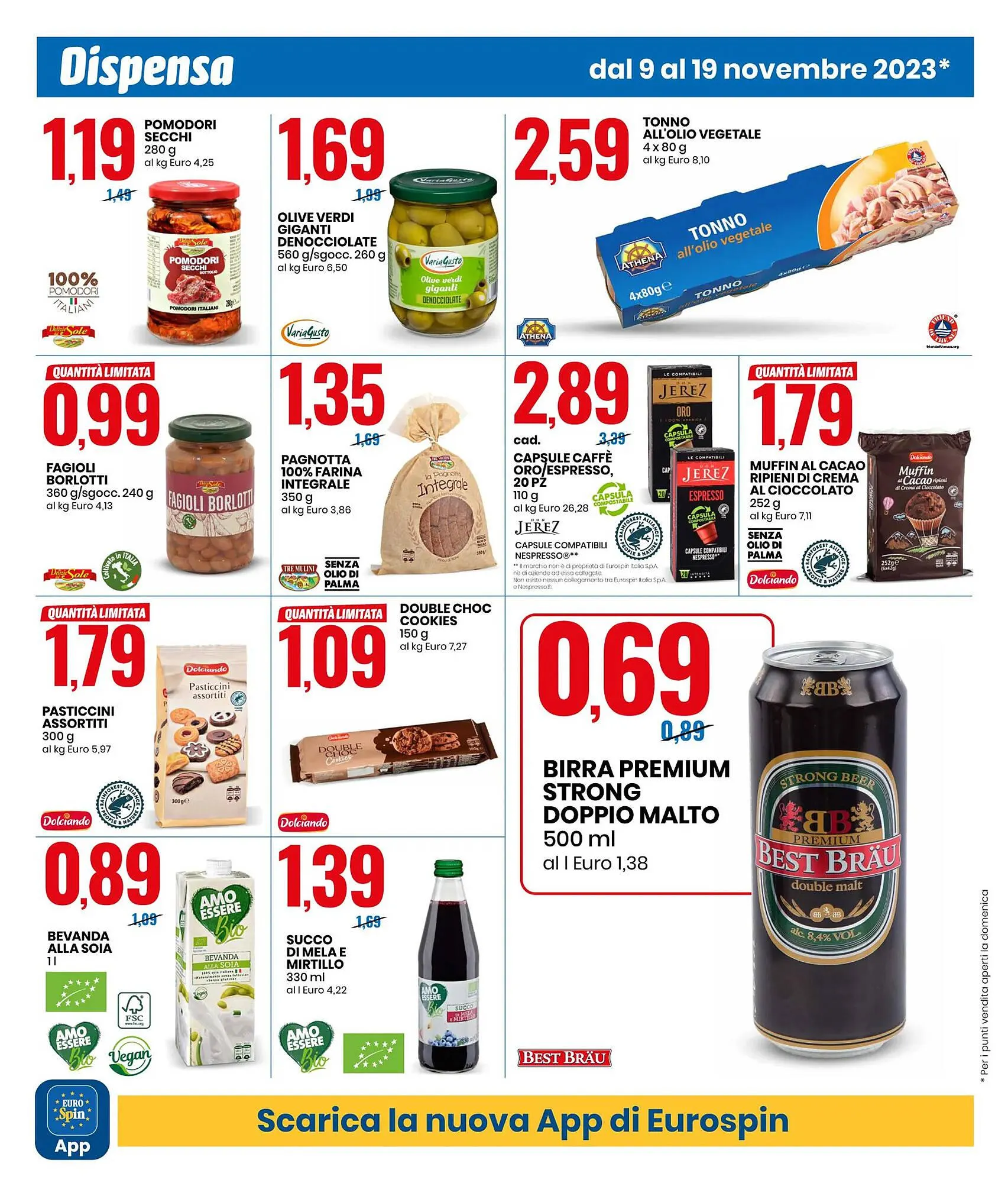 Volantino Eurospin da 9 novembre a 19 novembre di 2023 - Pagina del volantino 8