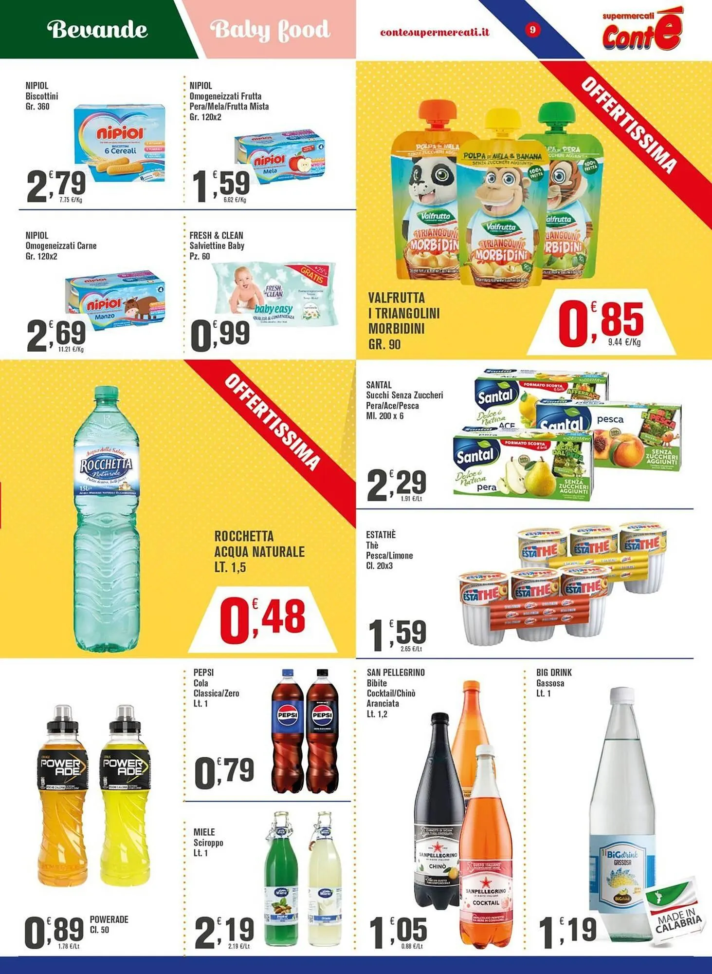 Volantino Conté Supermercati da 21 luglio a 30 luglio di 2025 - Pagina del volantino 9