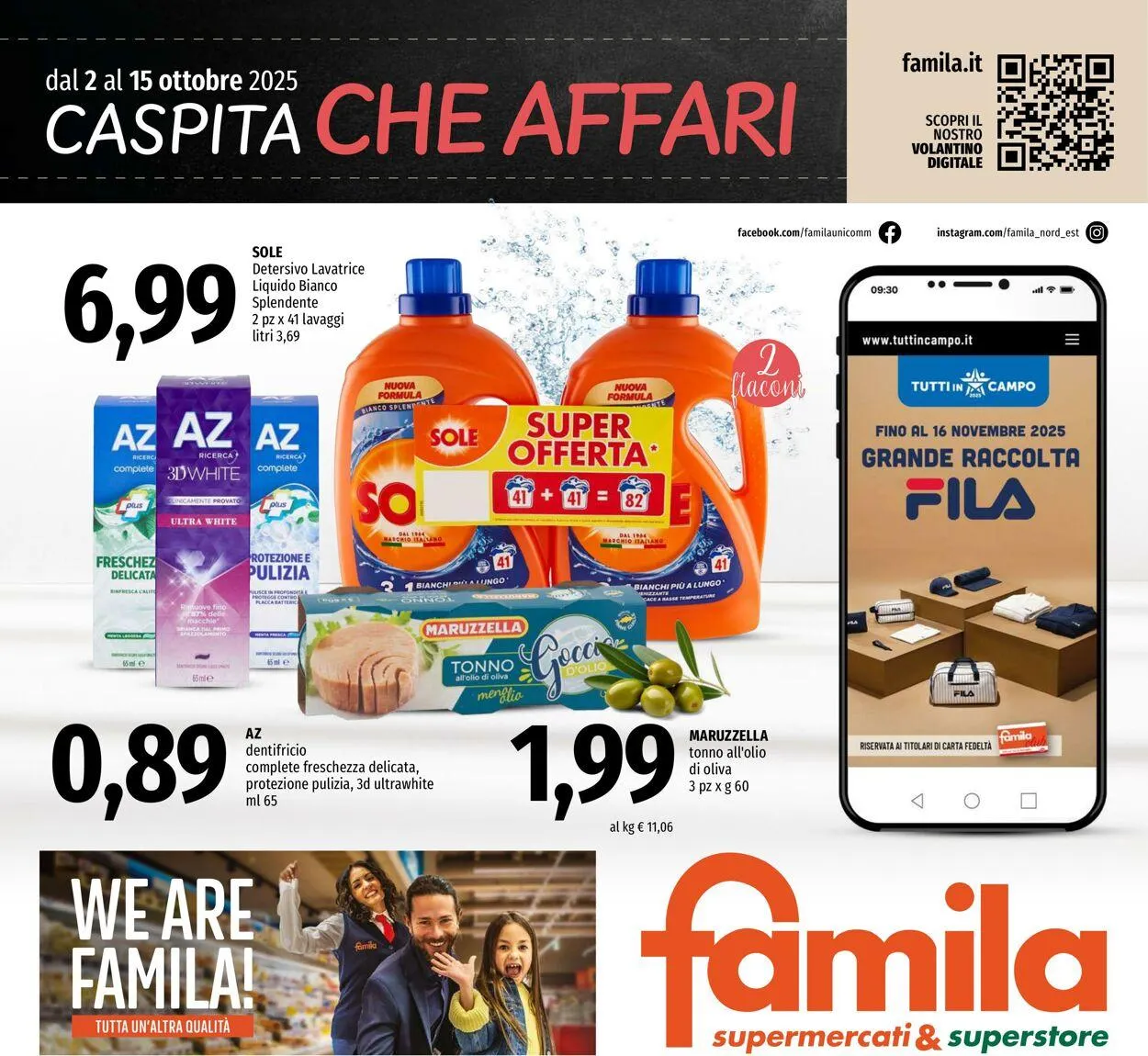 Famila Volantino attuale da 2 ottobre a 15 ottobre di 2025 - Pagina del volantino 1