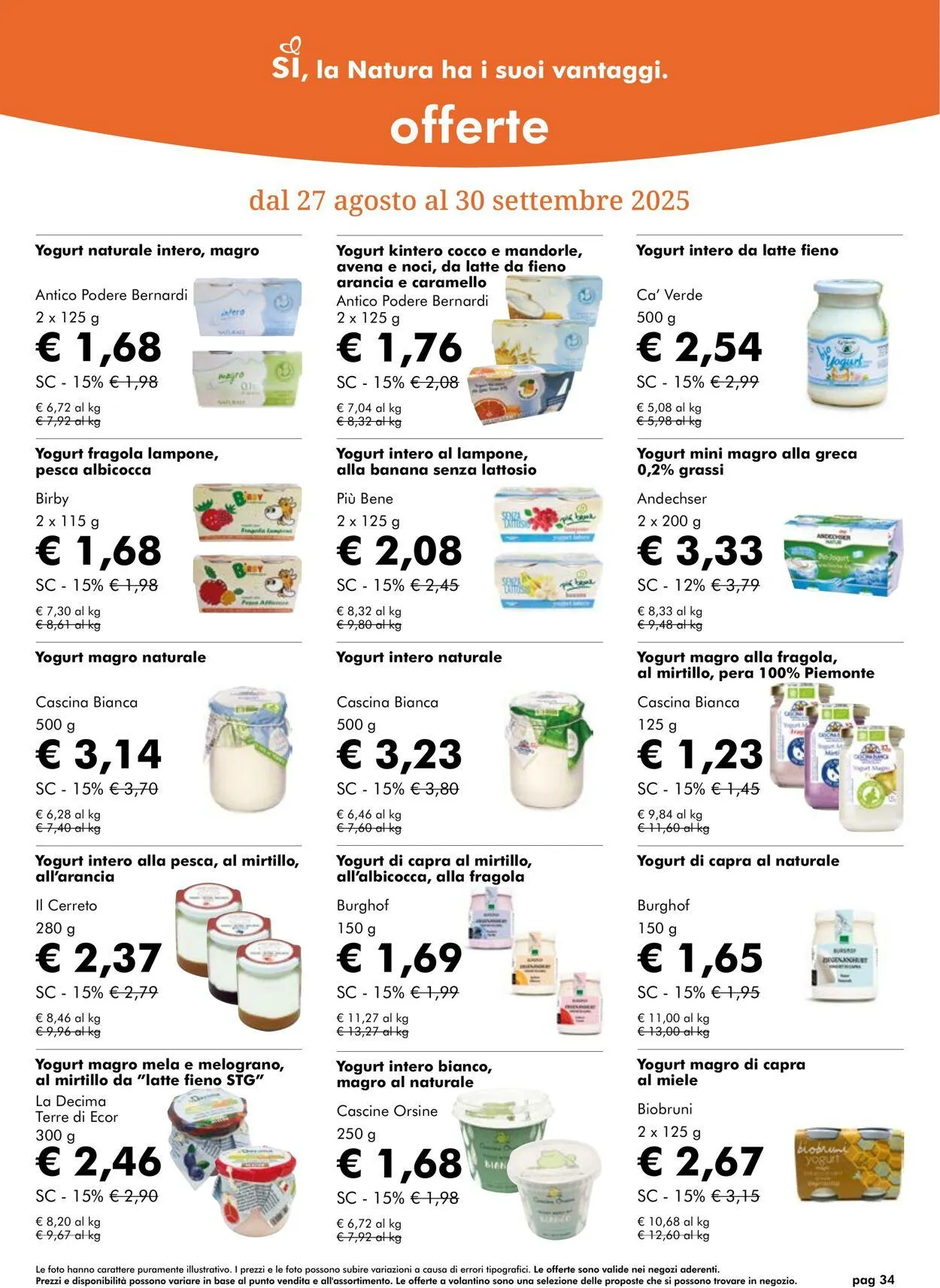 Natura Sì Volantino attuale da 25 settembre a 9 ottobre di 2025 - Pagina del volantino 34