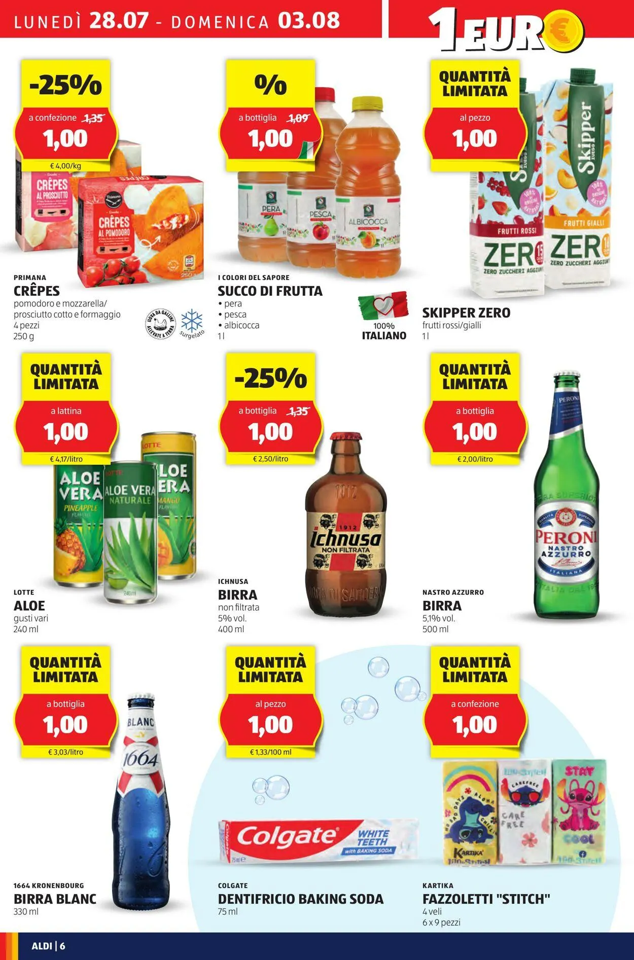 Aldi Volantino attuale da 28 luglio a 3 agosto di 2025 - Pagina del volantino 6