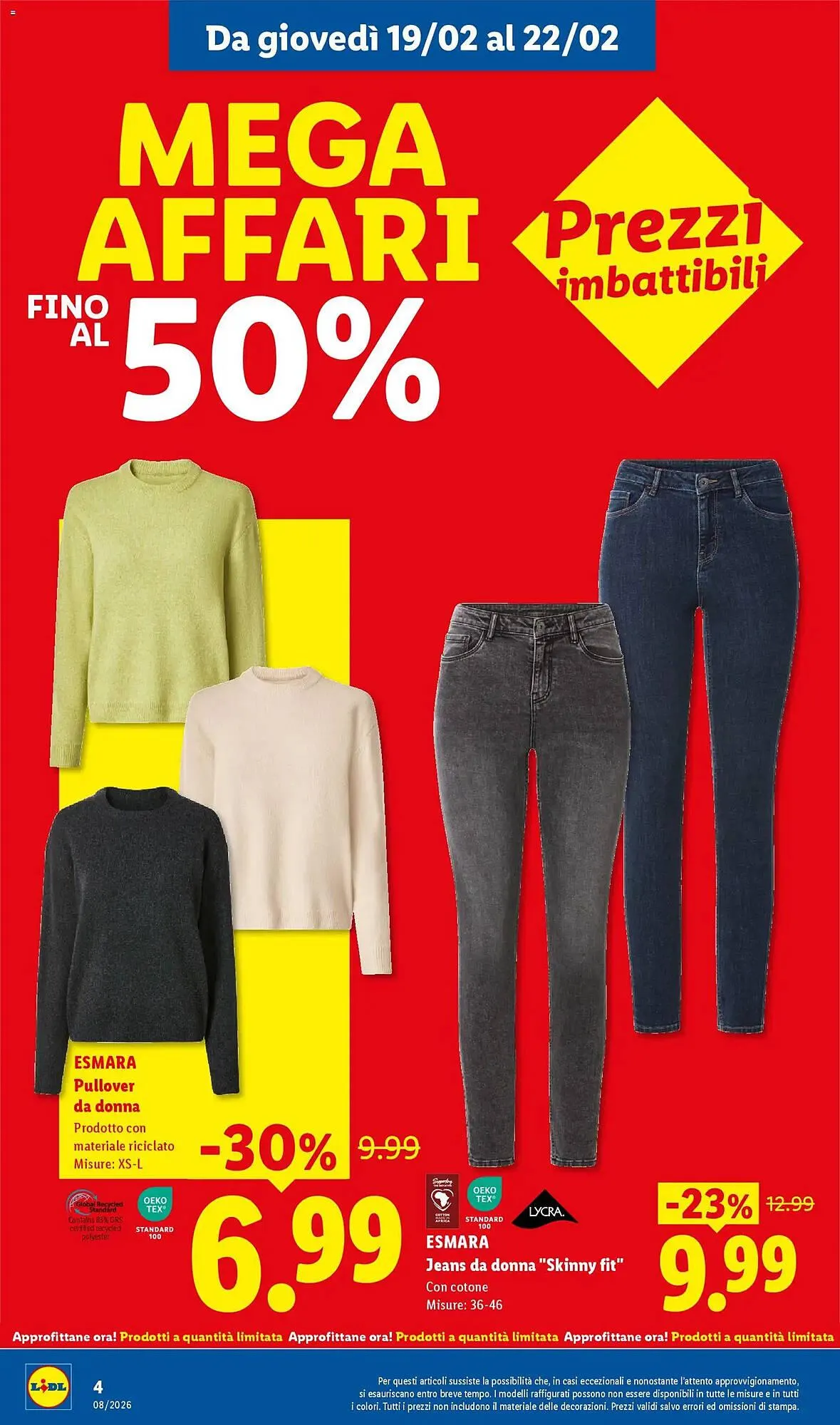 Volantino Lidl da 19 febbraio a 22 febbraio di 2026 - Pagina del volantino 4