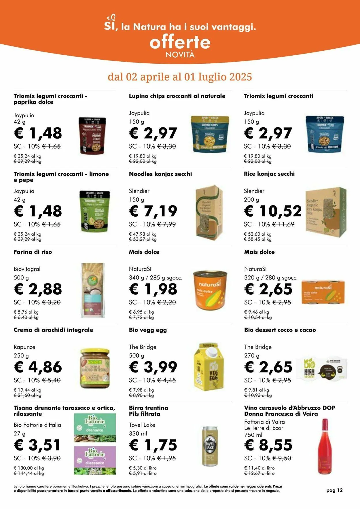 Natura Sì Volantino attuale da 8 luglio a 22 luglio di 2025 - Pagina del volantino 12