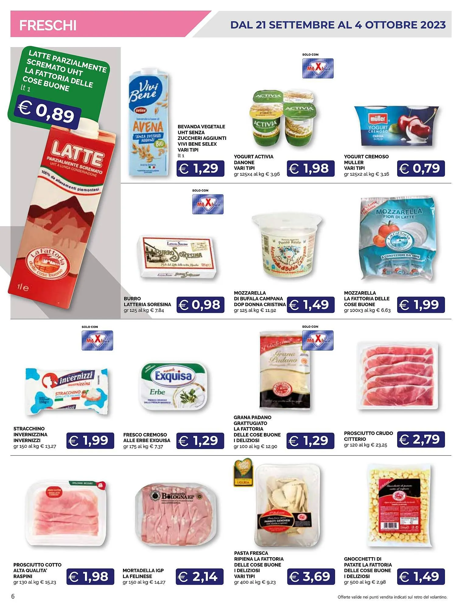 Volantino Maxisconto da 21 settembre a 4 ottobre di 2023 - Pagina del volantino 6