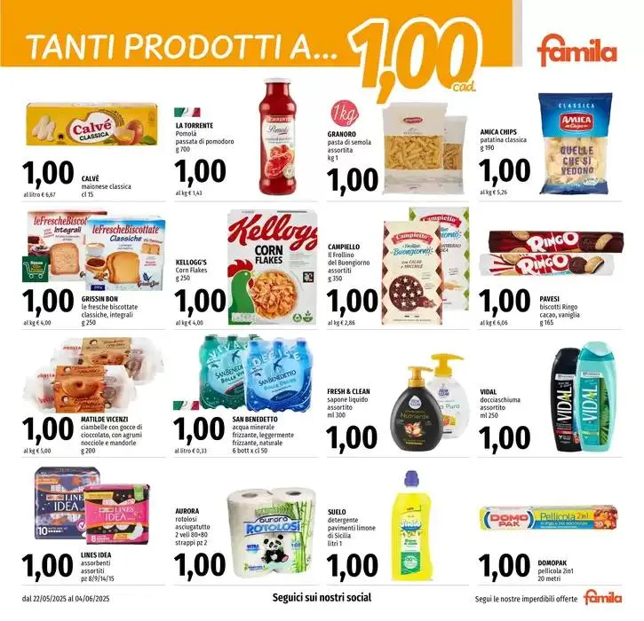 Tanti prodotti a 1,00 1,50 2,00 da 22 maggio a 4 giugno di 2025 - Pagina del volantino 3