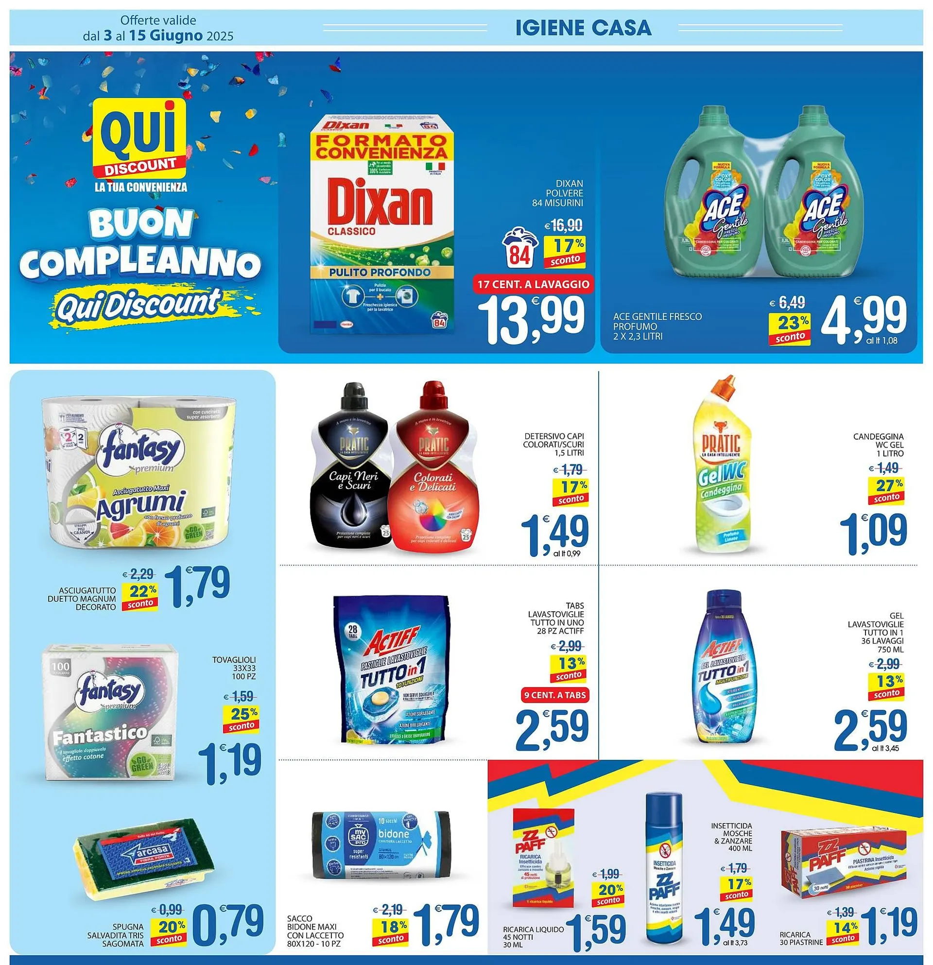 Volantino Qui Discount da 3 giugno a 15 giugno di 2025 - Pagina del volantino 8