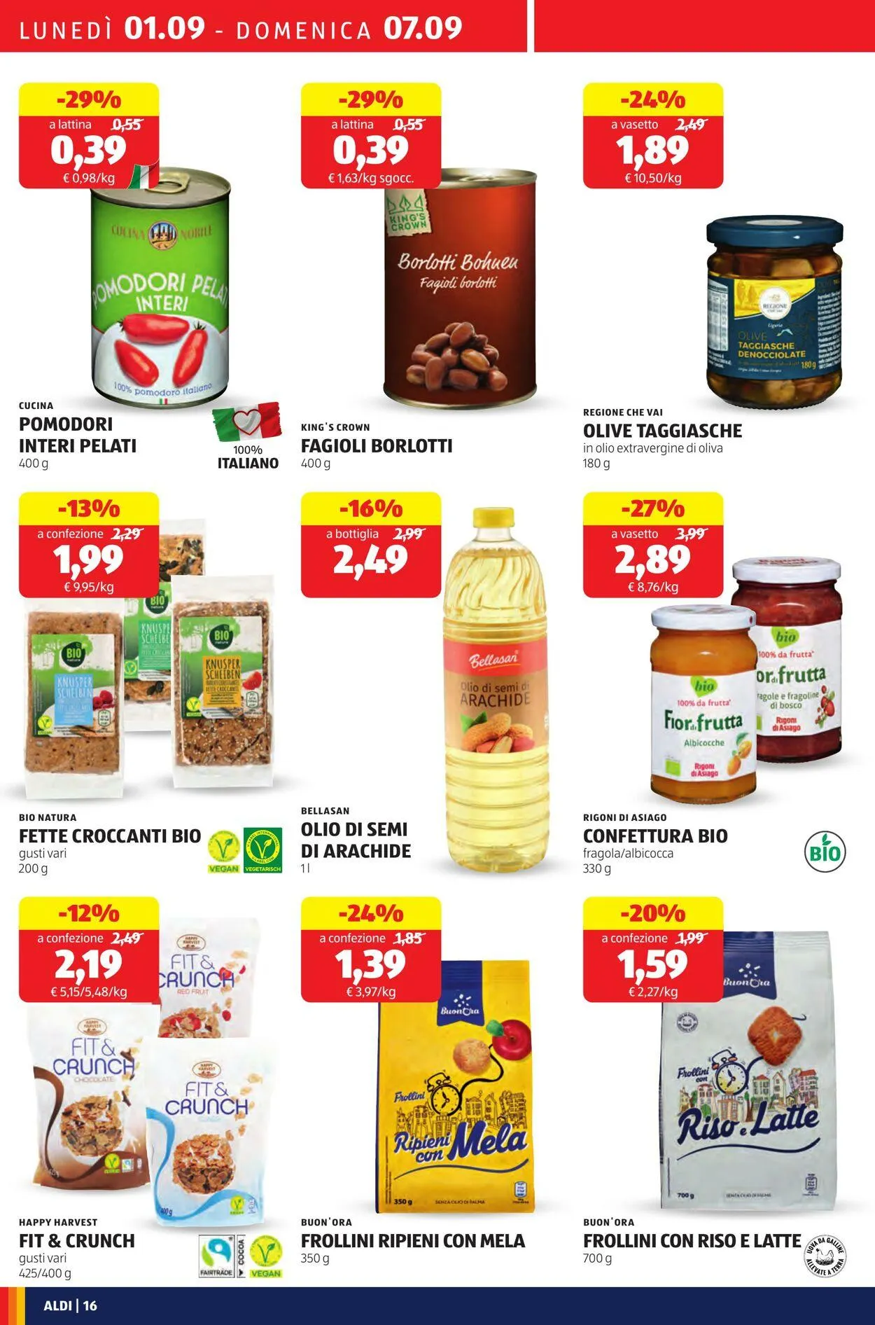 Aldi Volantino attuale da 1 settembre a 7 settembre di 2025 - Pagina del volantino 16