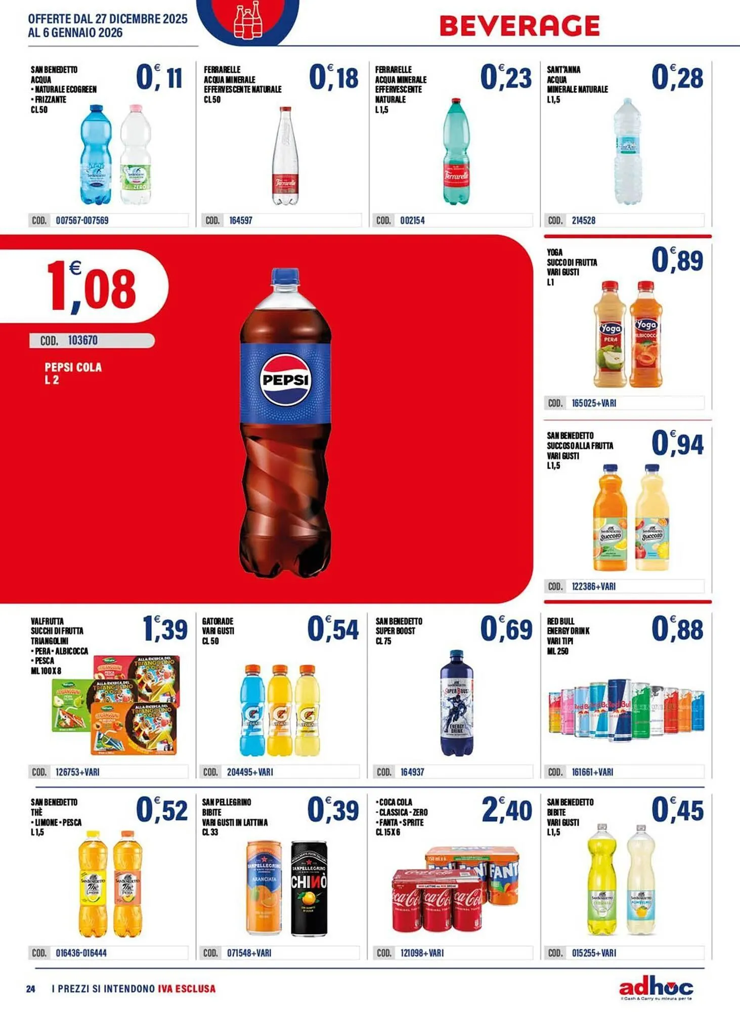 Volantino Adhoc da 29 dicembre a 6 gennaio di 2026 - Pagina del volantino 24