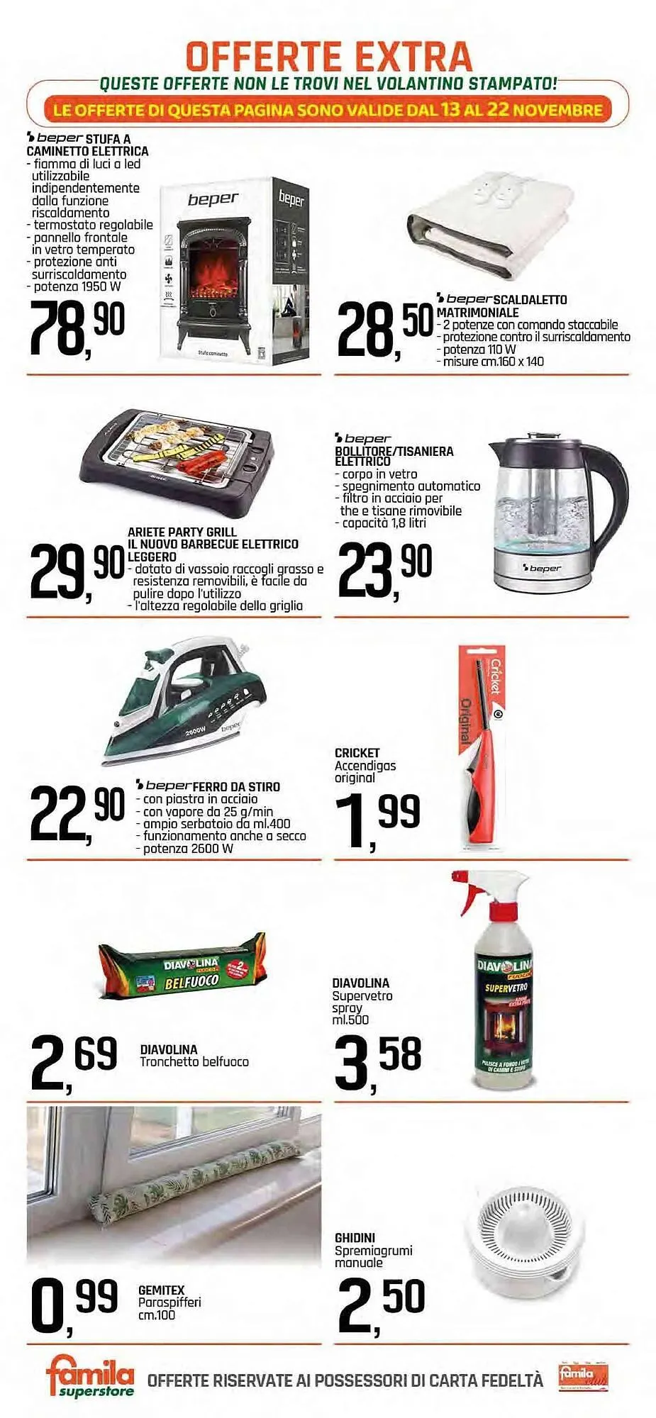 Volantino Famila Superstore da 13 novembre a 22 novembre di 2025 - Pagina del volantino 17