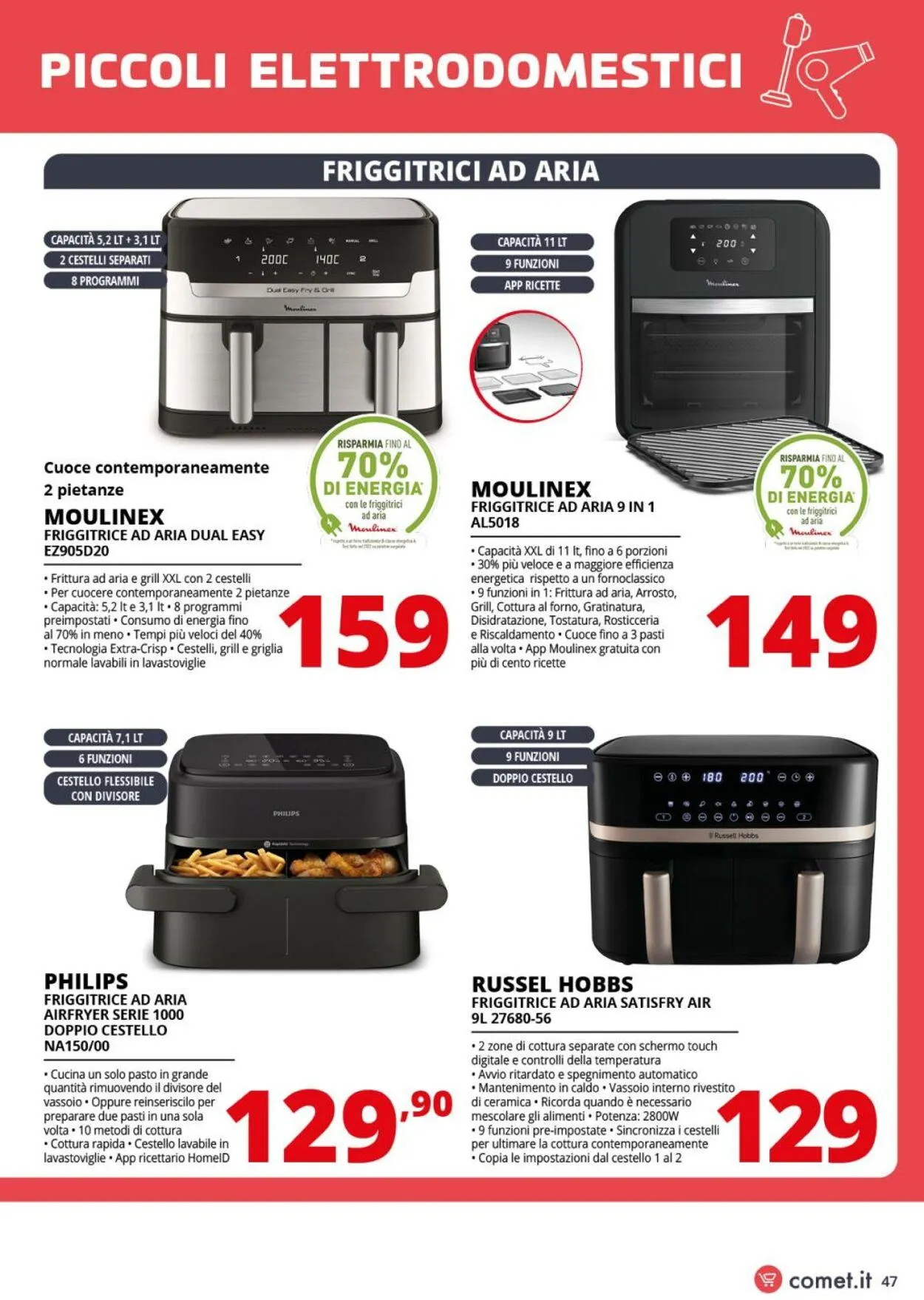 Comet Volantino attuale da 22 agosto a 11 settembre di 2025 - Pagina del volantino 47