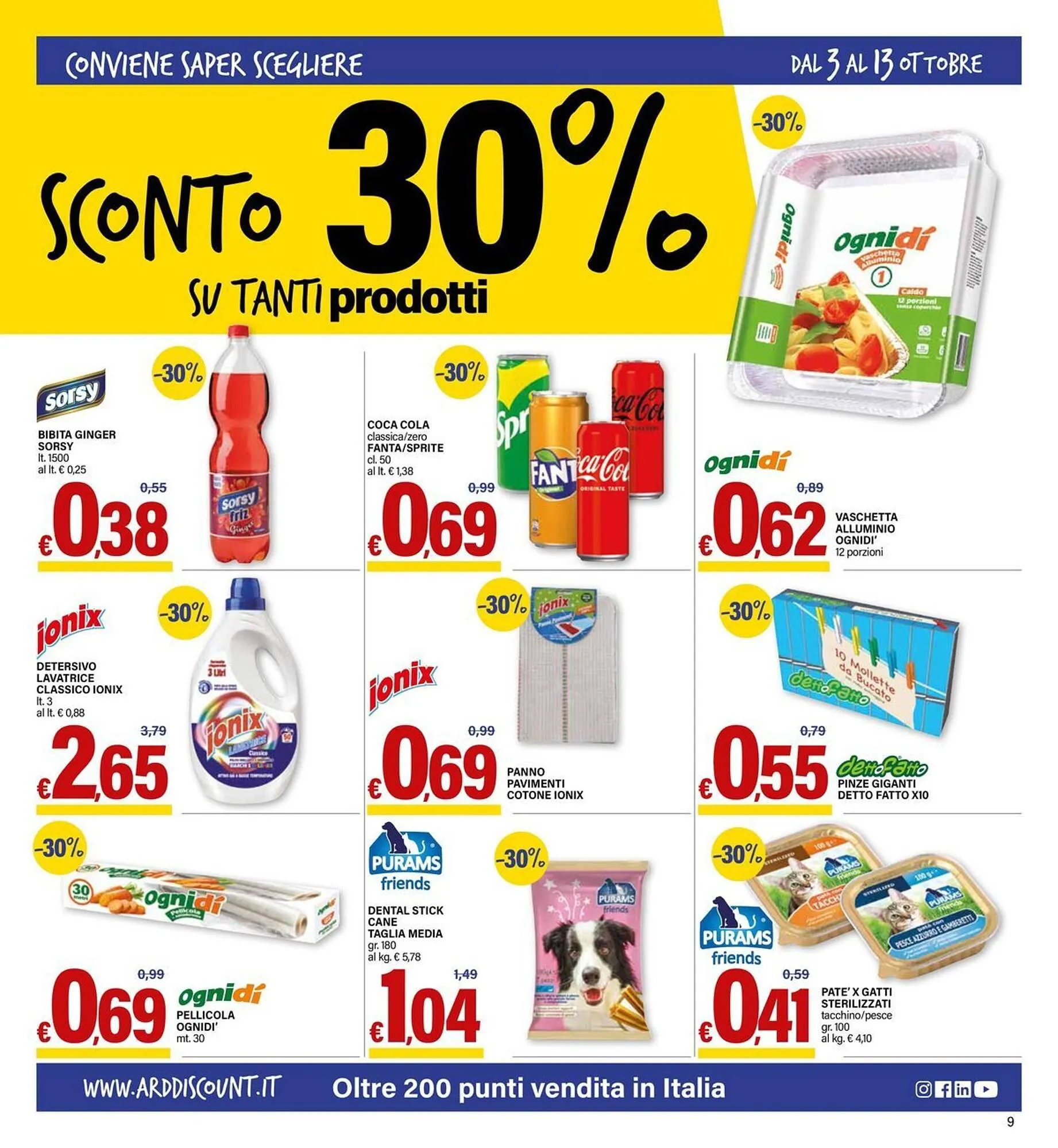 Volantino Ard Discount da 3 ottobre a 13 ottobre di 2024 - Pagina del volantino 9