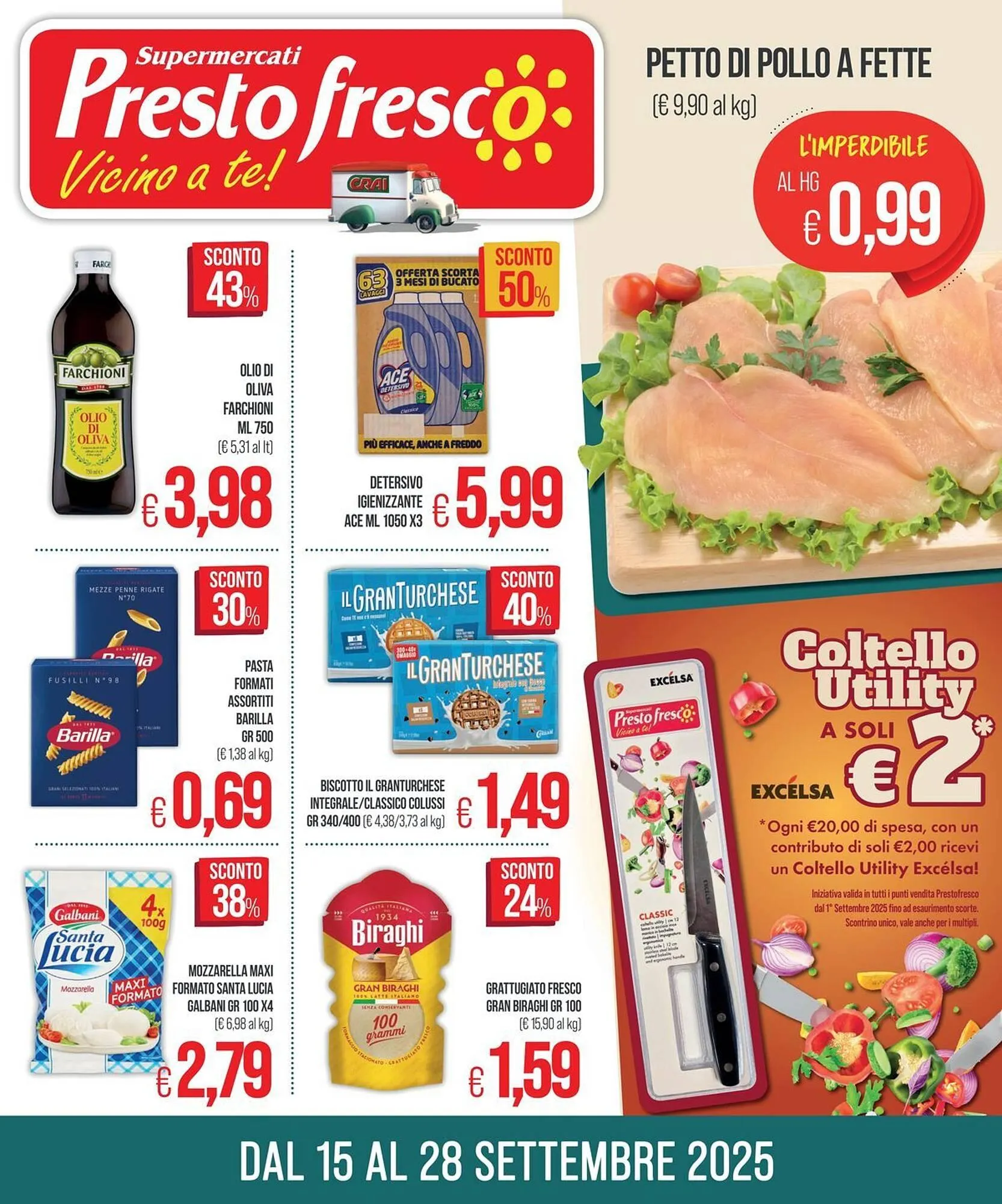 Volantino PrestoFresco da 15 settembre a 28 settembre di 2025 - Pagina del volantino 1