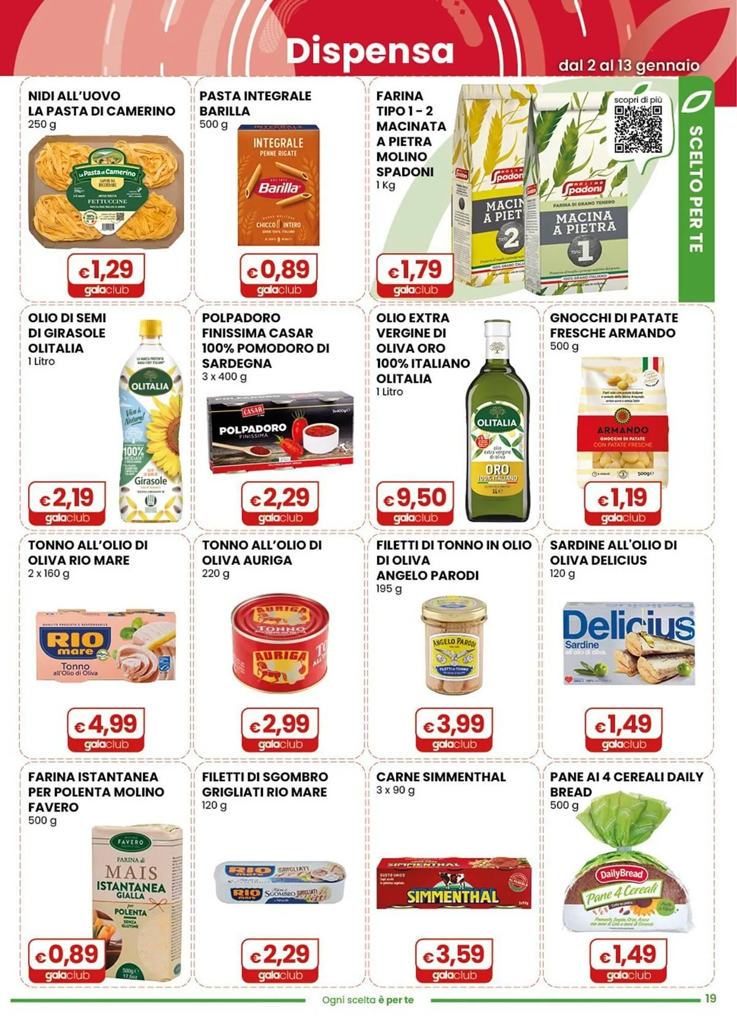 Volantino Gala Supermercati da 2 gennaio a 13 gennaio di 2026 - Pagina del volantino 19