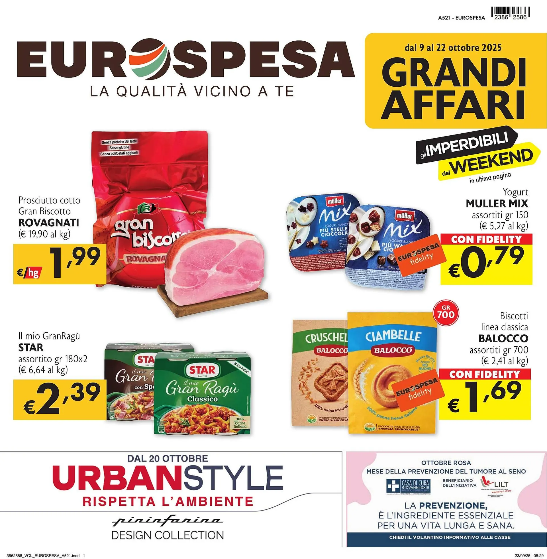 Volantino Eurospesa da 9 ottobre a 22 ottobre di 2025 - Pagina del volantino 1