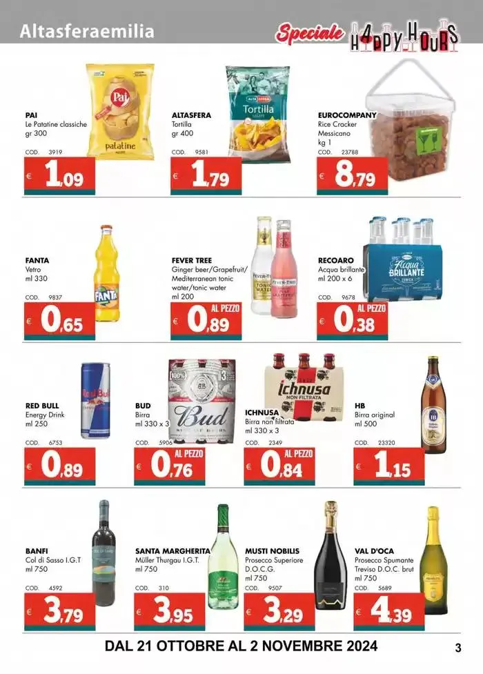 Special happy hours da 21 ottobre a 2 novembre di 2024 - Pagina del volantino 3
