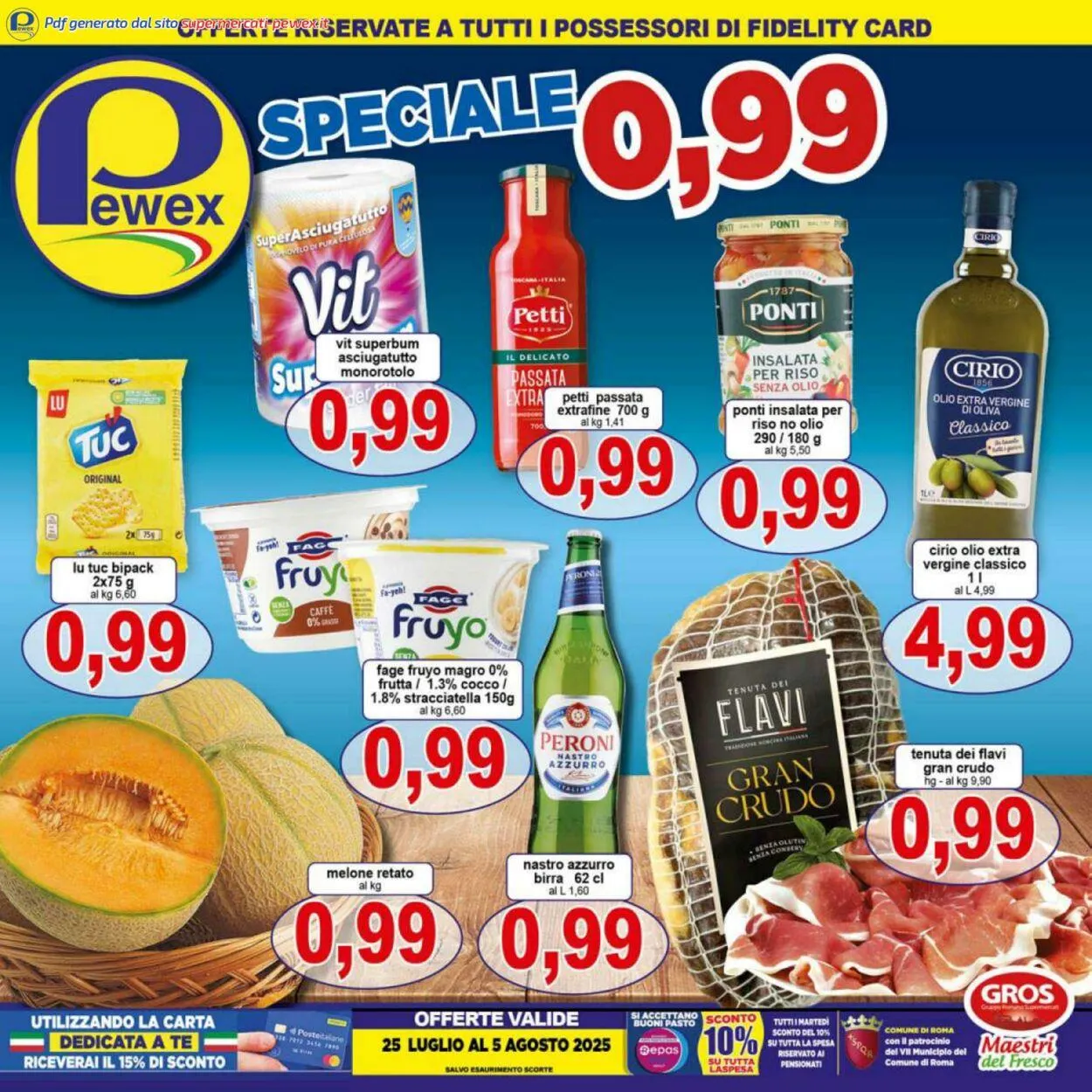Pewex Volantino attuale da 25 luglio a 5 agosto di 2025 - Pagina del volantino 1