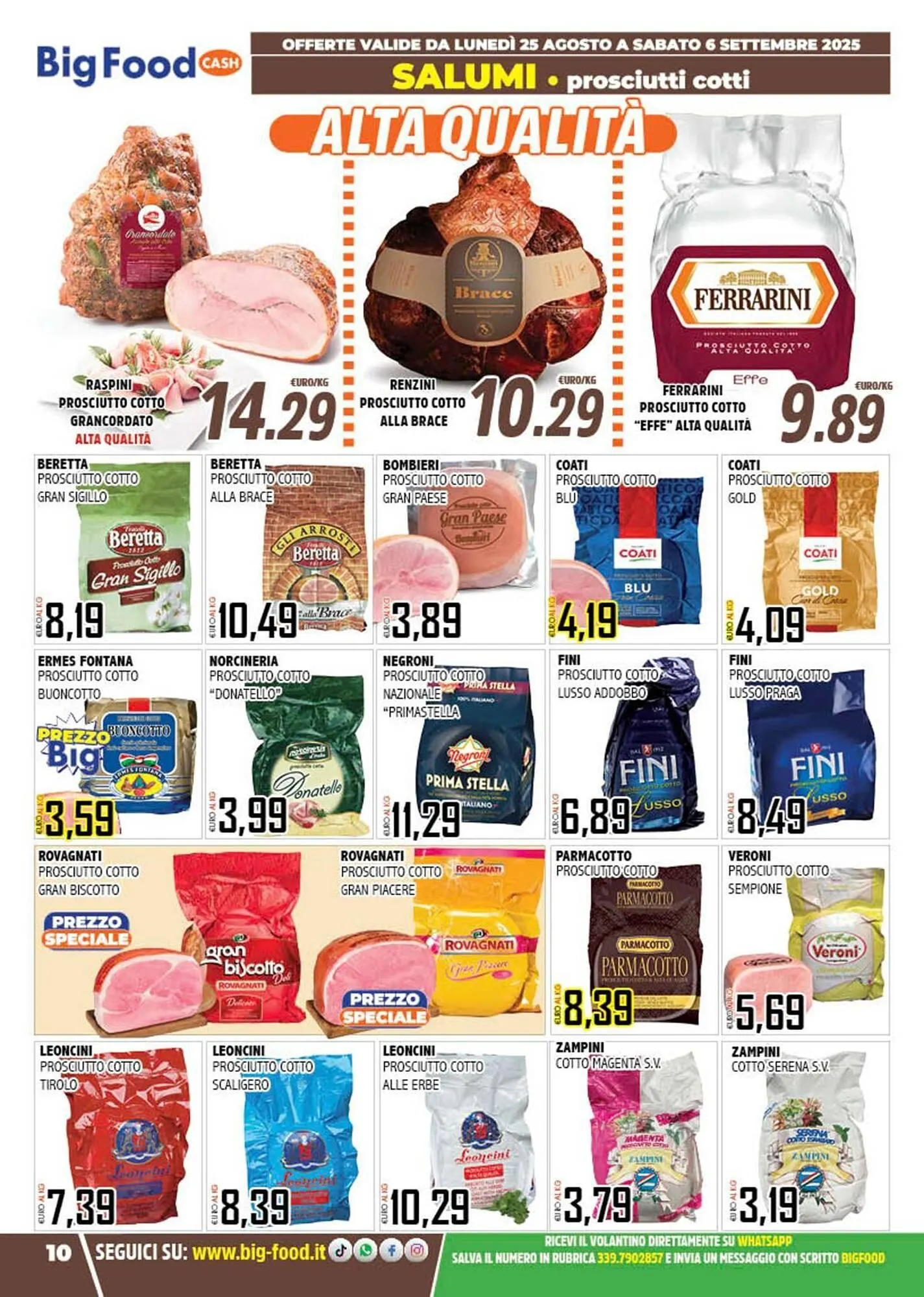 Volantino Big Food da 25 agosto a 6 settembre di 2025 - Pagina del volantino 10