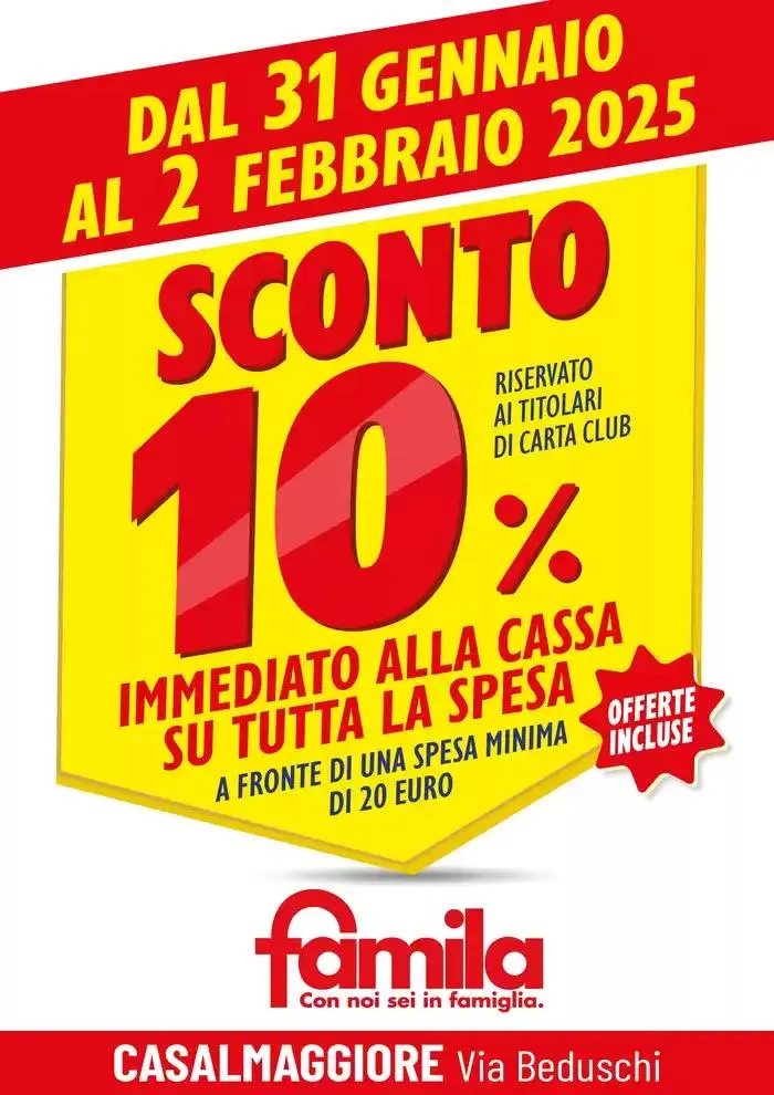Sconto 10% da 31 gennaio a 2 febbraio di 2025 - Pagina del volantino 1
